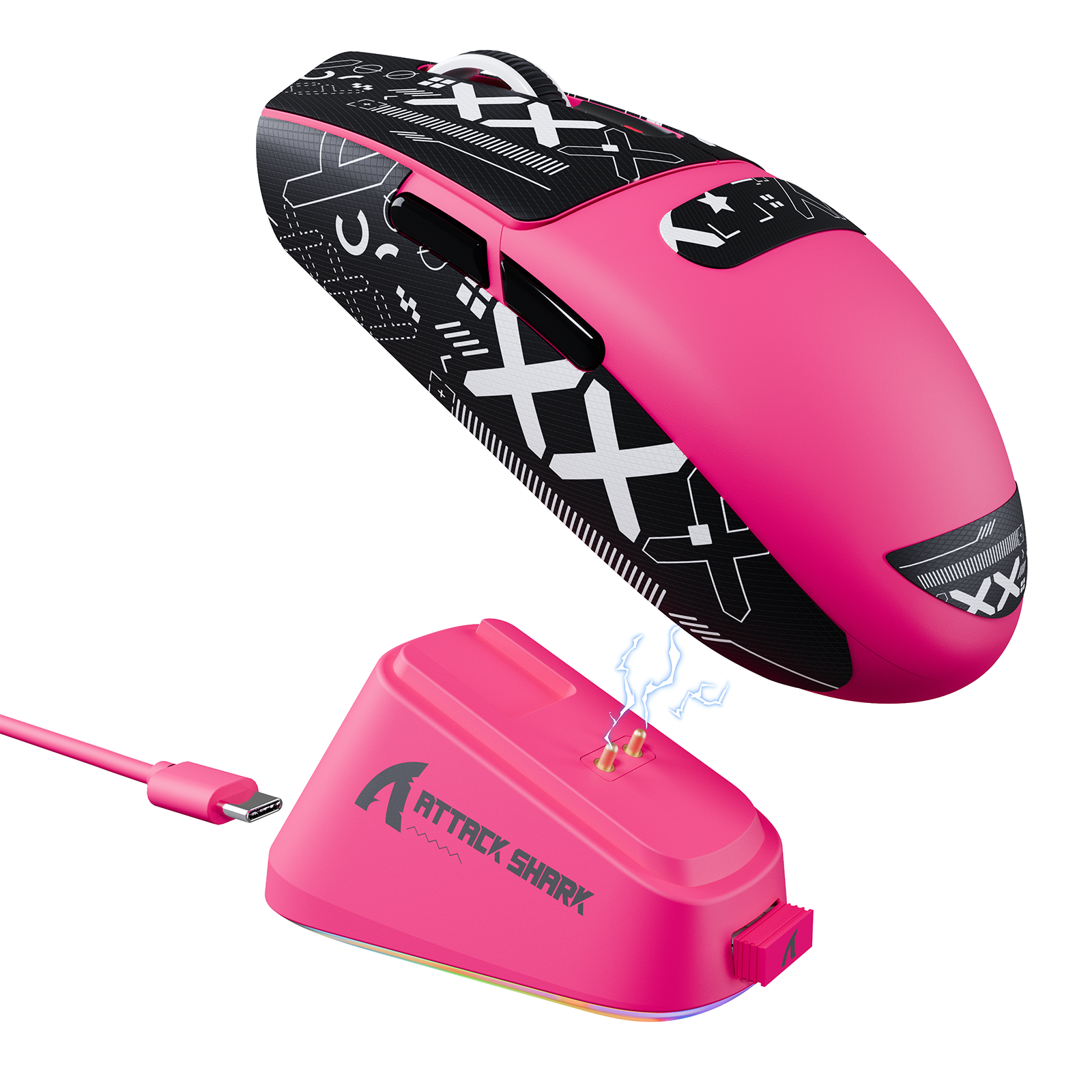 ATTACK SHARK G3PRO Tri-mode Wireless Gaming Mouse with Charge Dock 25000 DPI Ultra Lightweight