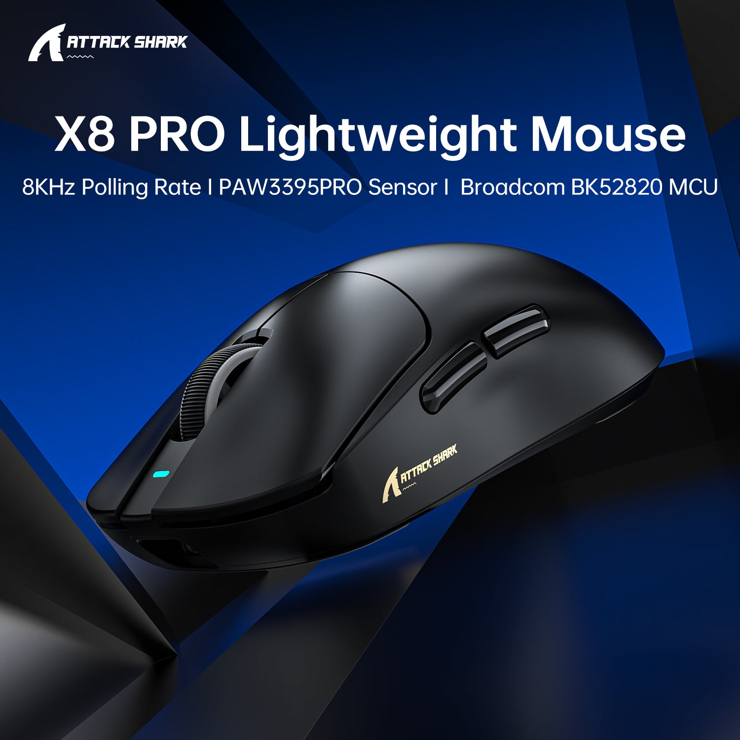 ATTACK SHARK X8PRO Tri-mode Wireless Gaming Mouse 40000 DPI Ultra Lightweight