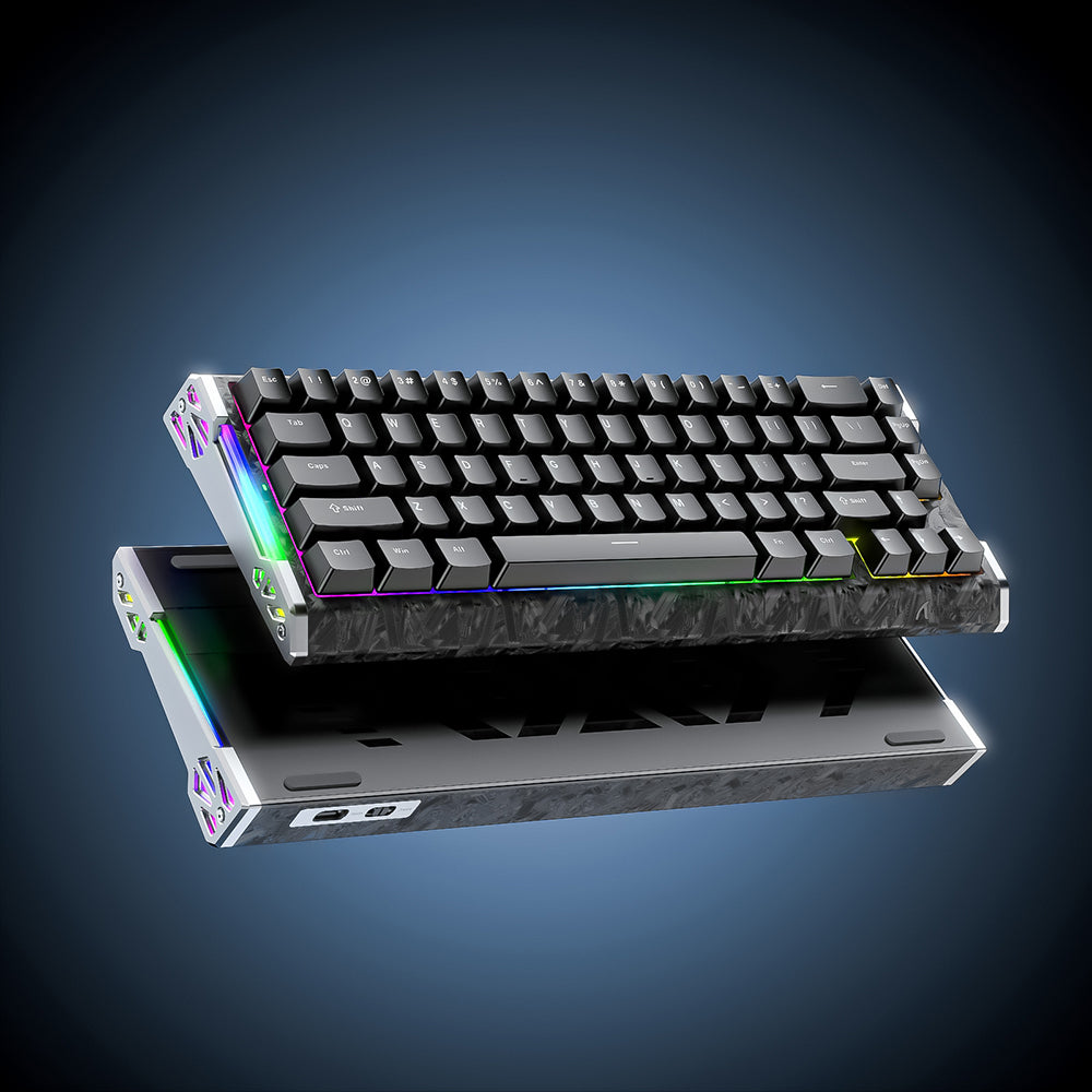 ATTACK SHARK R68 HE Carbon Fiber Rapid Trigger Keyboard Magnetic Switch