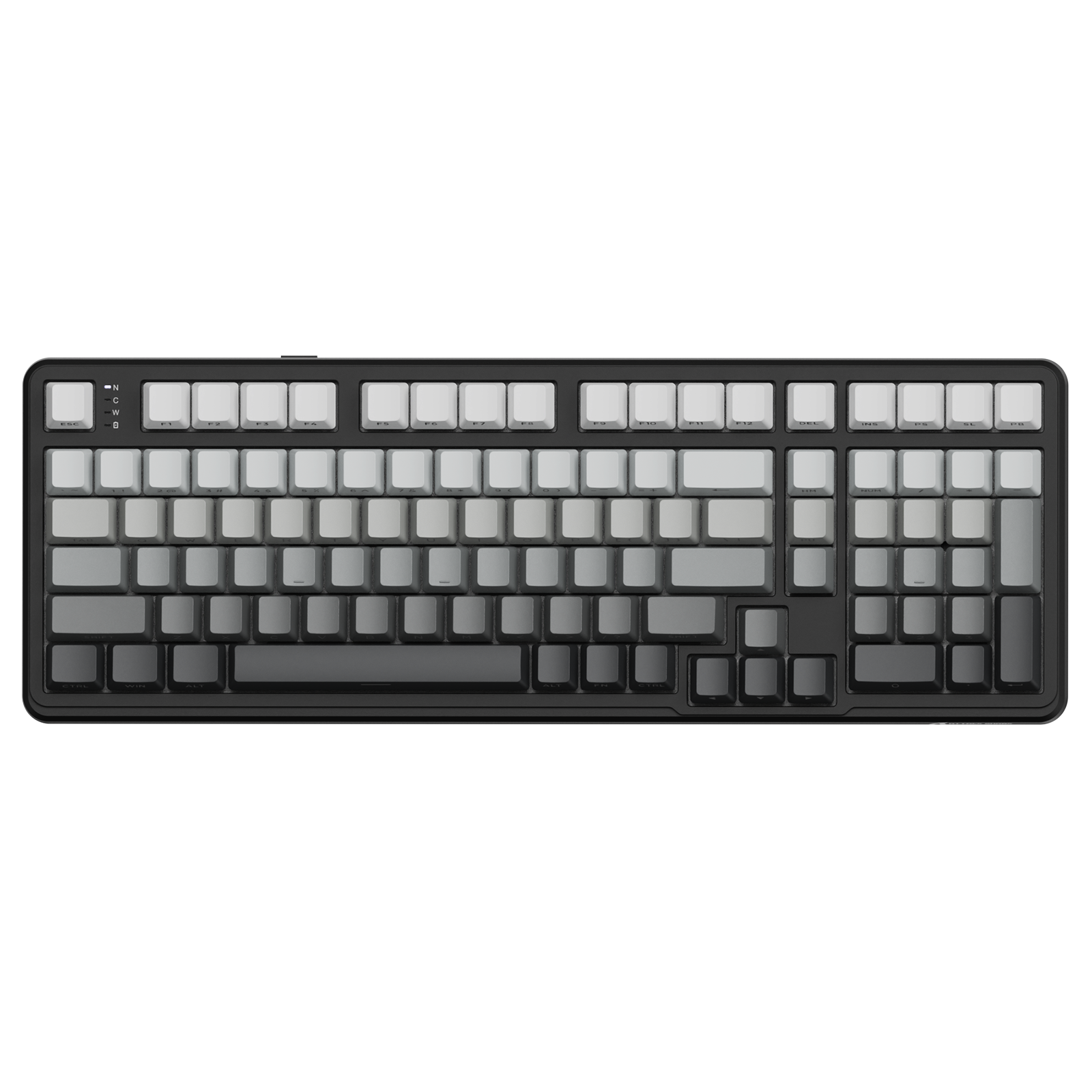 ATTACK SHARK X98 full-size mechanical keyboard, black and grey keycaps