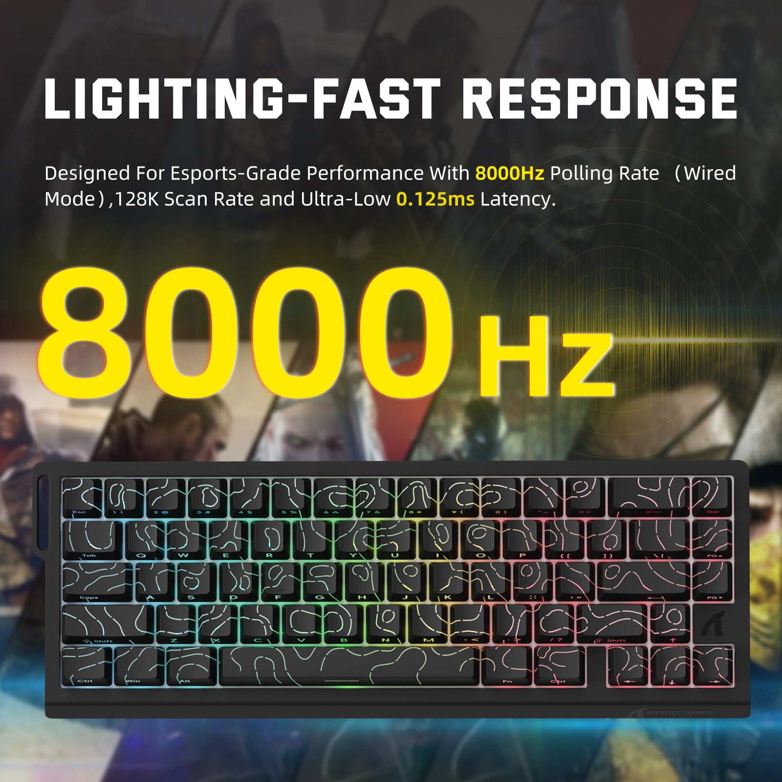 X68PRO HE 8000Hz Polling Rate Gaming Keyboard