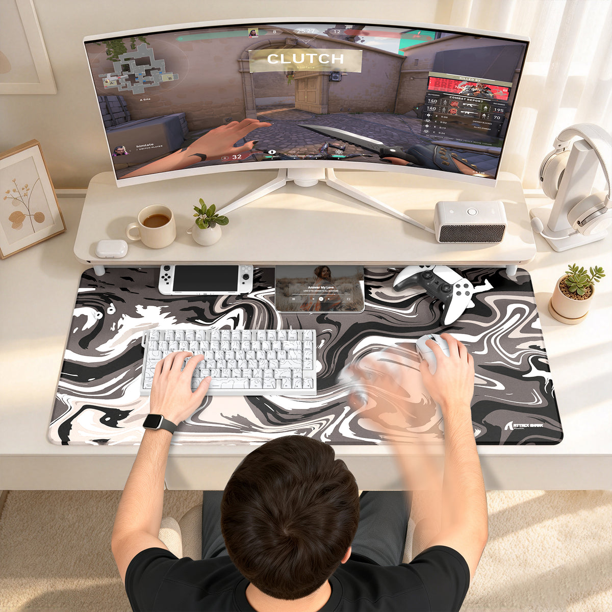 ATTACK SHARK CM02PRO eSport Gaming Mousepad (900x400x4 MM)