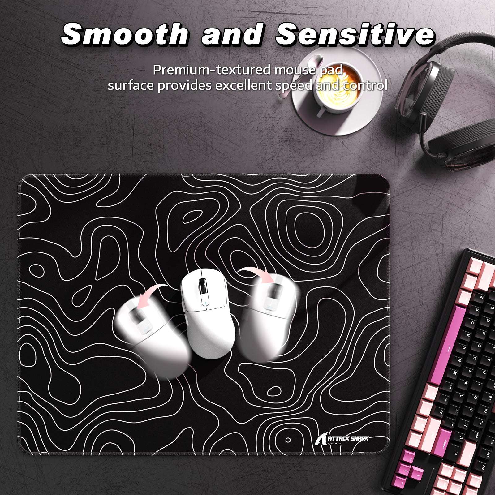 ATTACK SHARK CM02SE eSport Gaming Mousepad (410x310x4 MM)