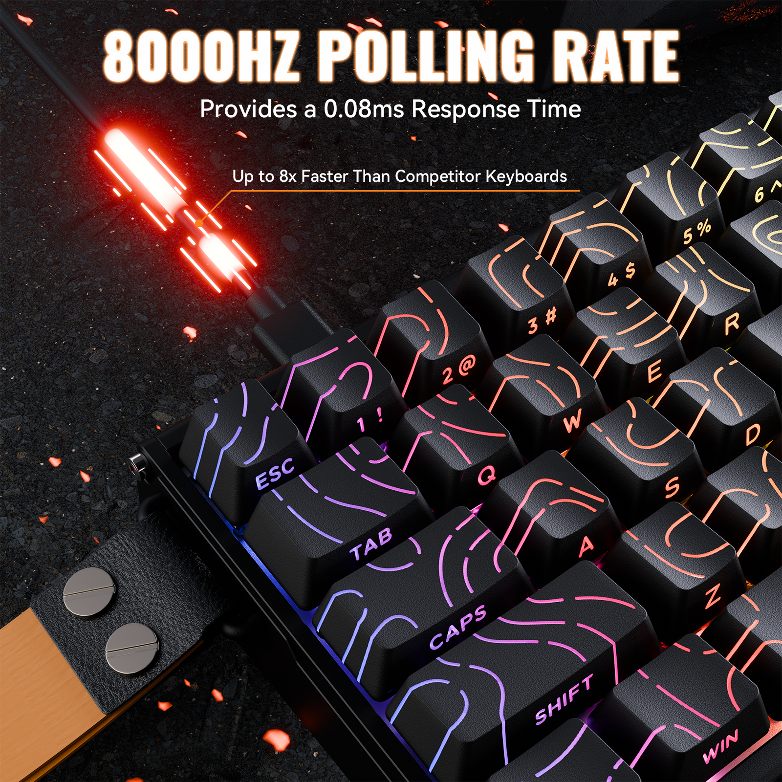 ATTACK SHARK X68MAX HE Rapid Trigger Aluminum Keyboard Magnetic Switch
