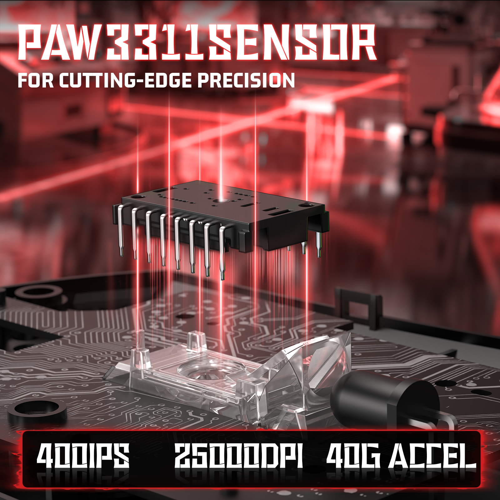 ATTACK SHARK V3 Ultra-Light Tri-Mode Gaming Mouse