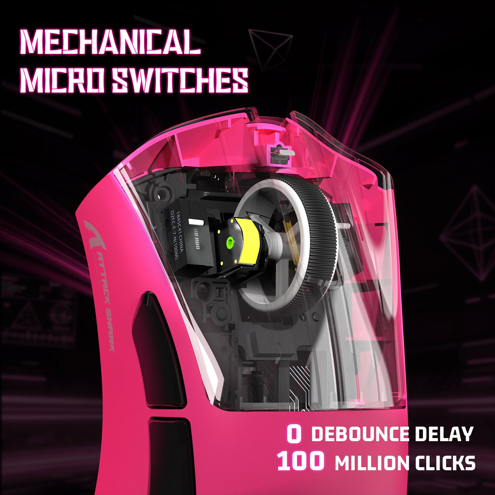 ATTACK SHARK V3 Ultra-Light Tri-Mode Gaming Mouse