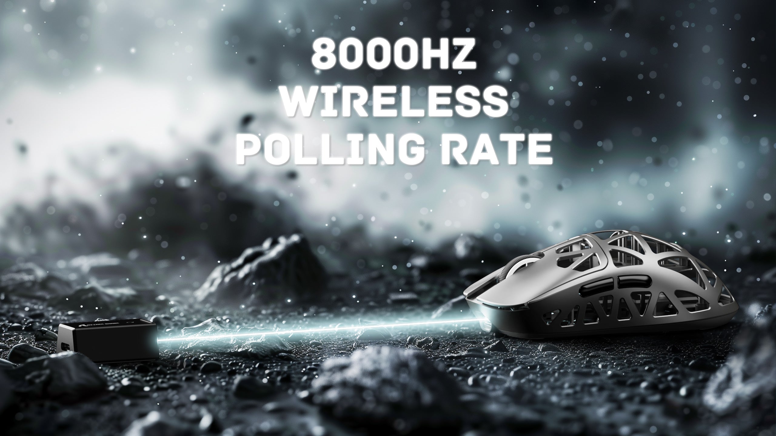 ATTACK SHARK R2PRO Magnesium Alloy PAW3950 Gaming Mouse 8K with Mouse Coiled Cable (Not Include the Charging Dock)