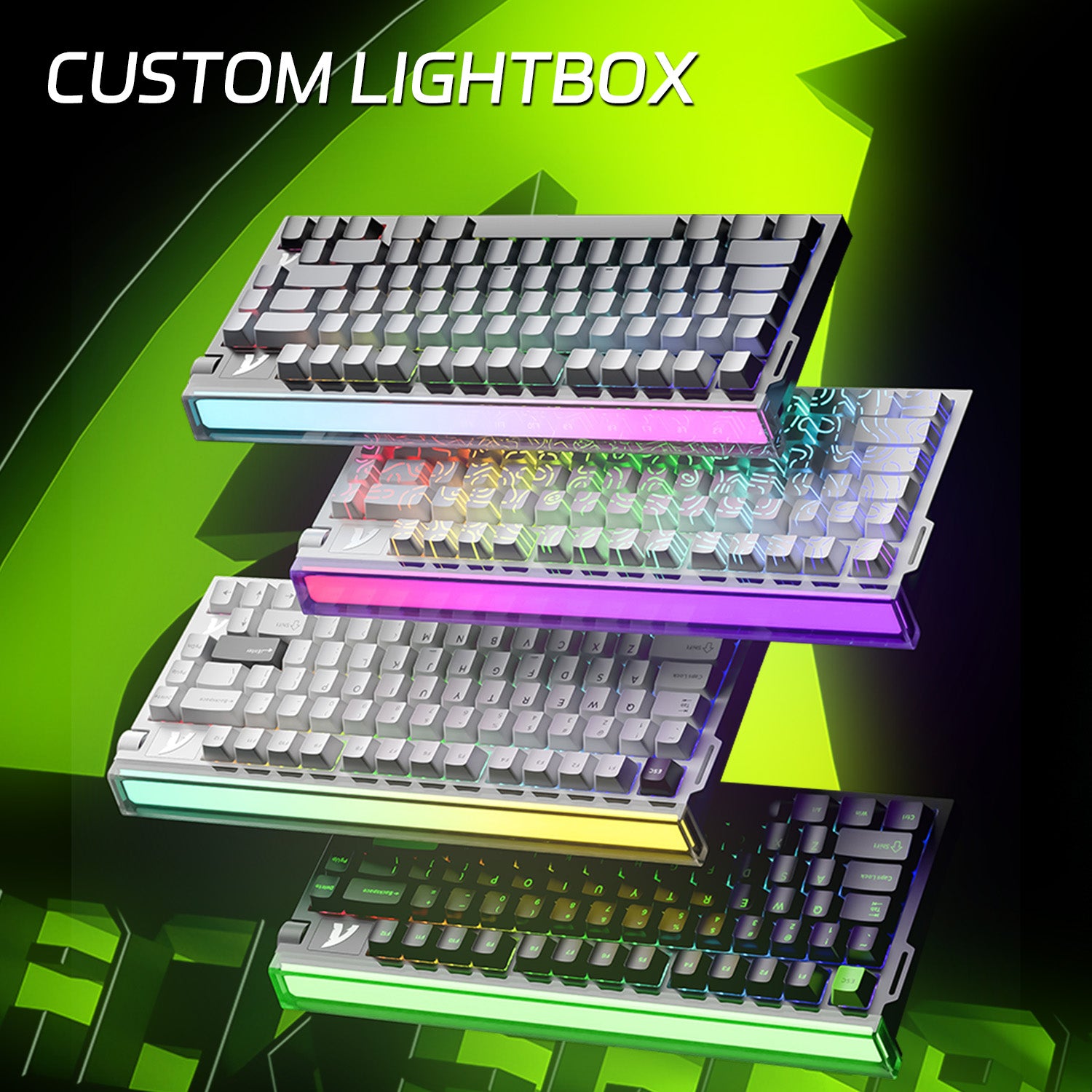 ATTACK SHARK R85 HE Rapid Trigger Keyboard Magnetic Switch with Custom Lightbox