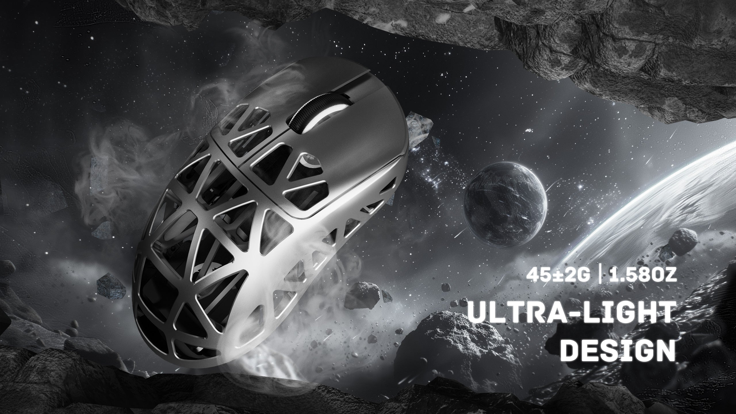 ATTACK SHARK R2PRO Magnesium Alloy PAW3950 Gaming Mouse 8K with Mouse Coiled Cable (Not Include the Charging Dock)