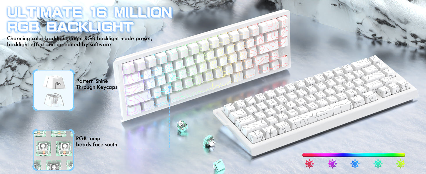 ATTACK SHARK X68HE Magnetic Keyboard With X3 Gaming Mouse Set