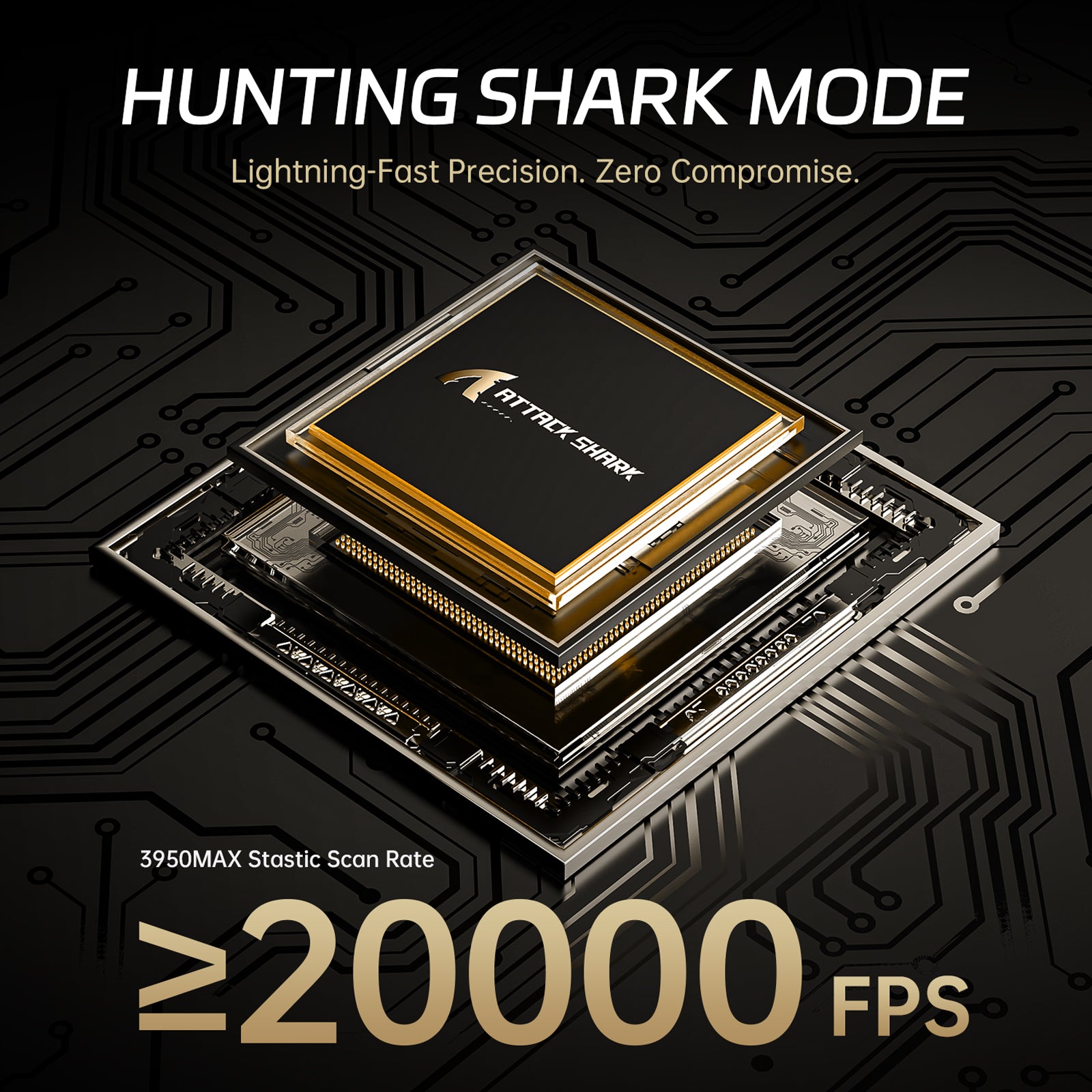 ATTACK SHARK R11 ULTRA Carbon Fiber Wireless 8K PAW3950MAX Gaming Mouse with C06 Ultra LED Cable