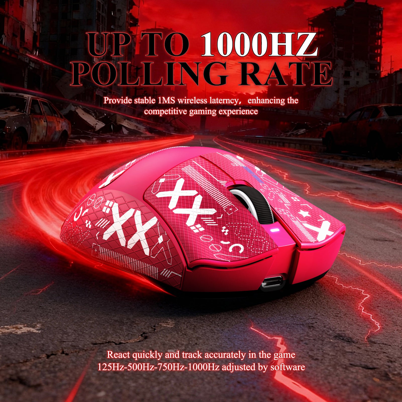 ATTACK SHARK V3PRO Ultra-Light Tri-Mode Gaming Mouse with Charging Dock