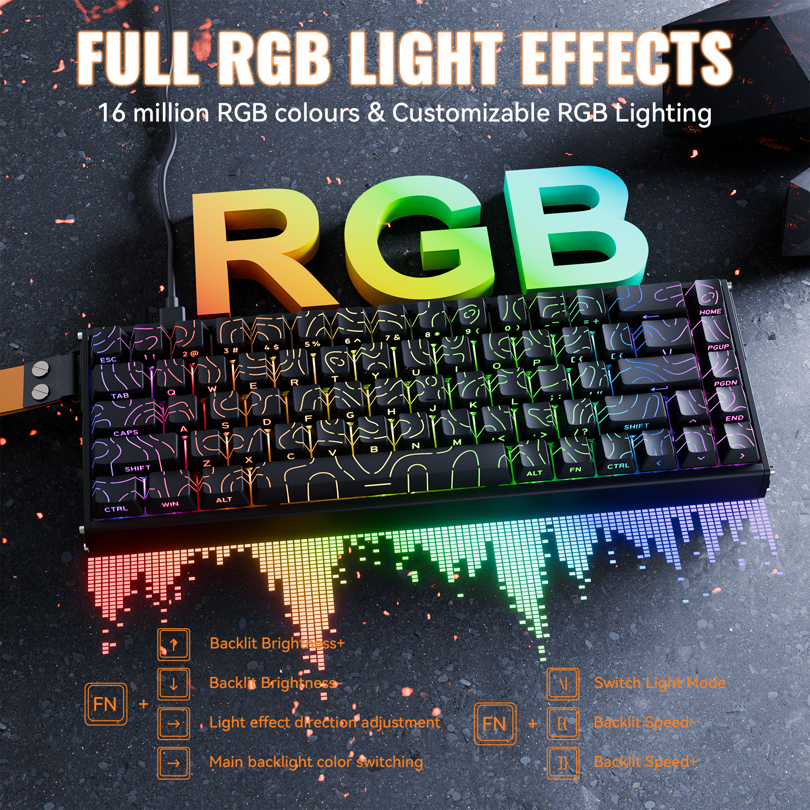 ATTACK SHARK X68MAX HE Rapid Trigger Aluminum Keyboard Magnetic Switch