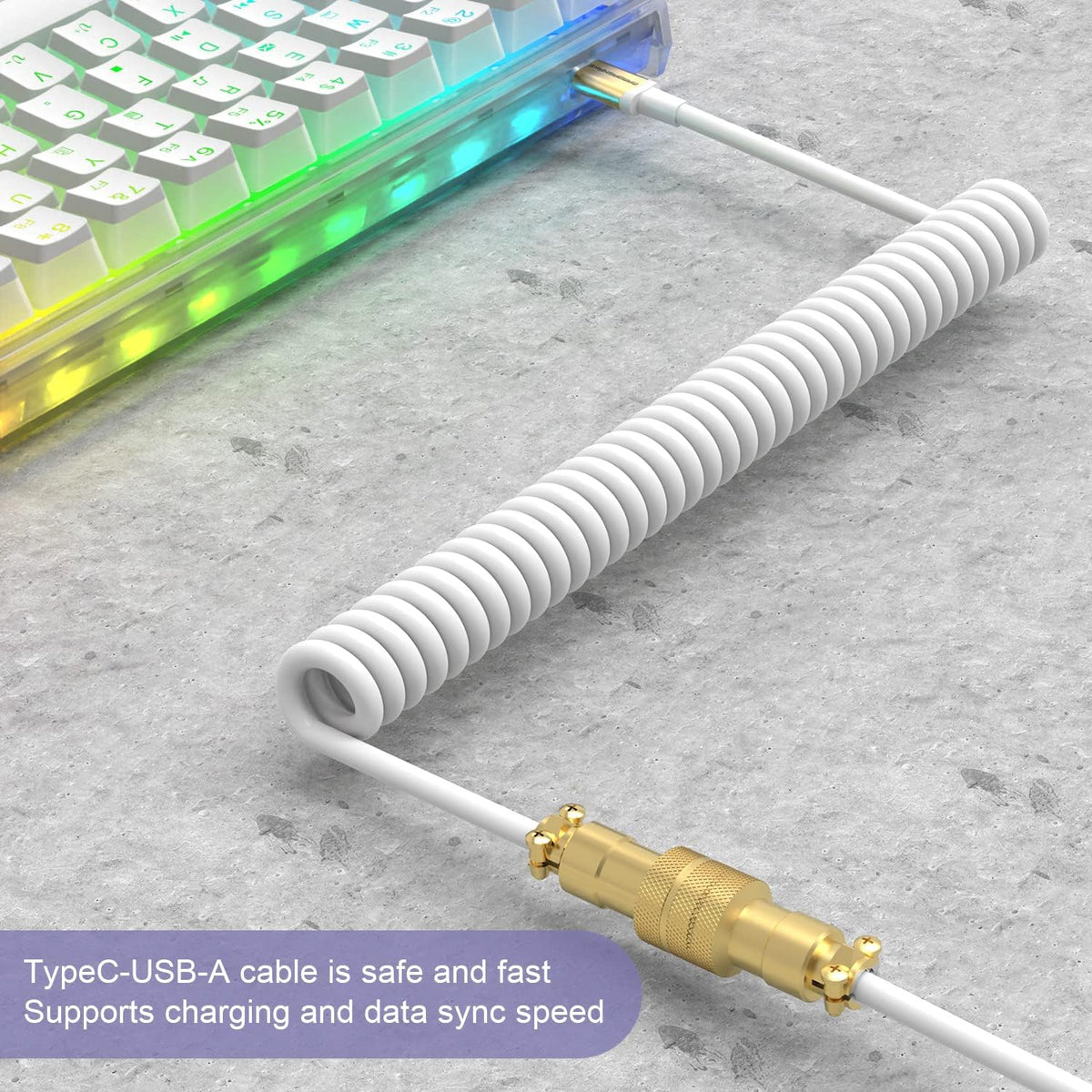 ATTACK SHARK x MAMBASNAKE C02 Coiled Cable