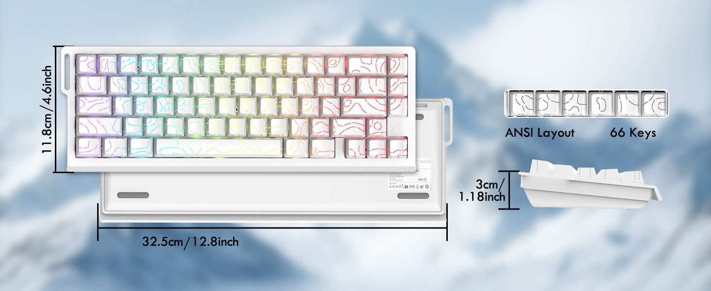 ATTACK SHARK X68HE Magnetic Keyboard With X3 Gaming Mouse Set