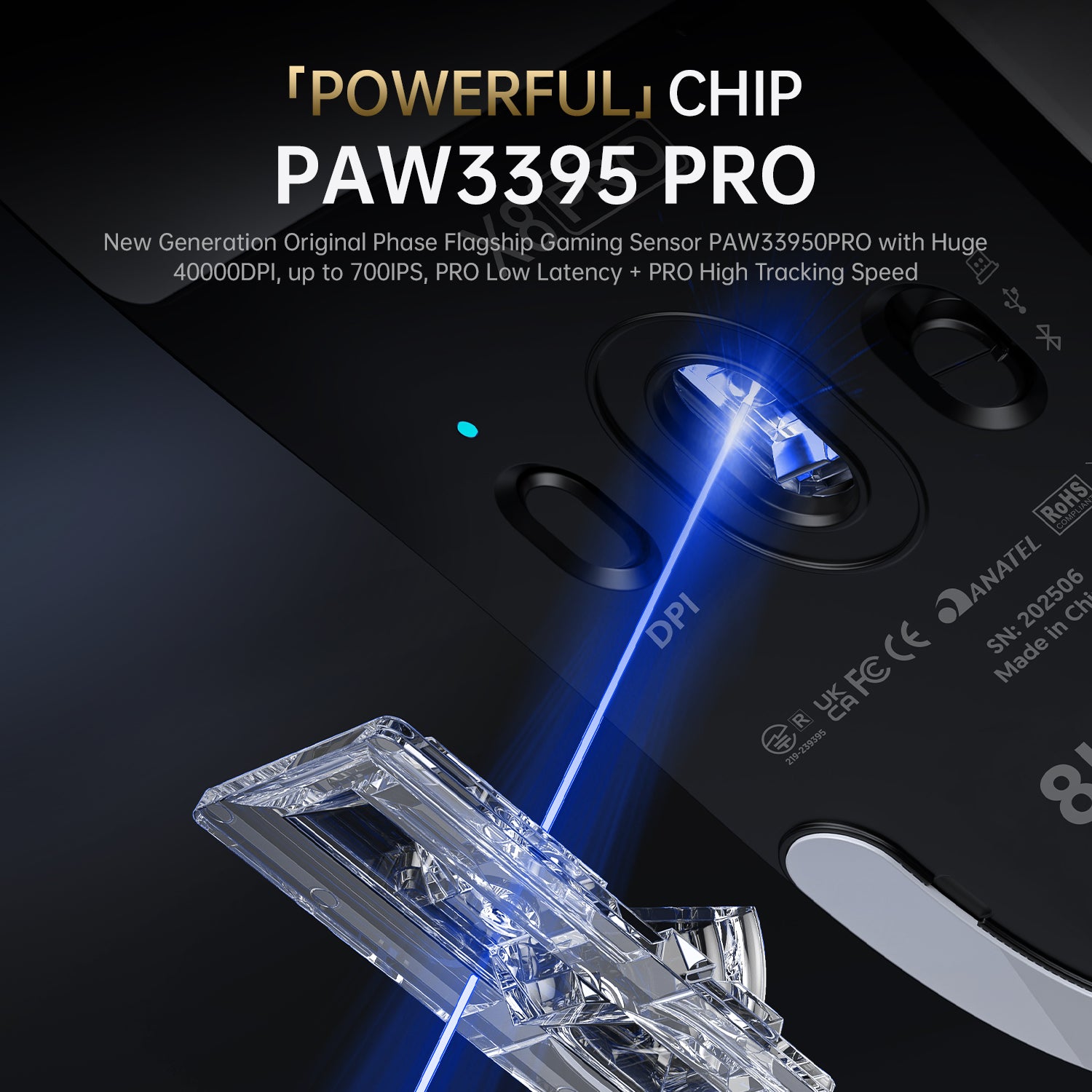 ATTACK SHARK X8PRO Tri-mode Wireless Gaming Mouse 40000 DPI Ultra Lightweight