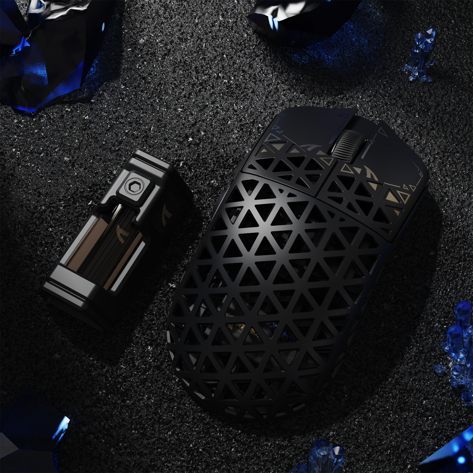 ATTACK SHARK R68 HE & R5 ULTRA Carbon Fiber Gaming Bundle With C01ULTRA Coiled Cable