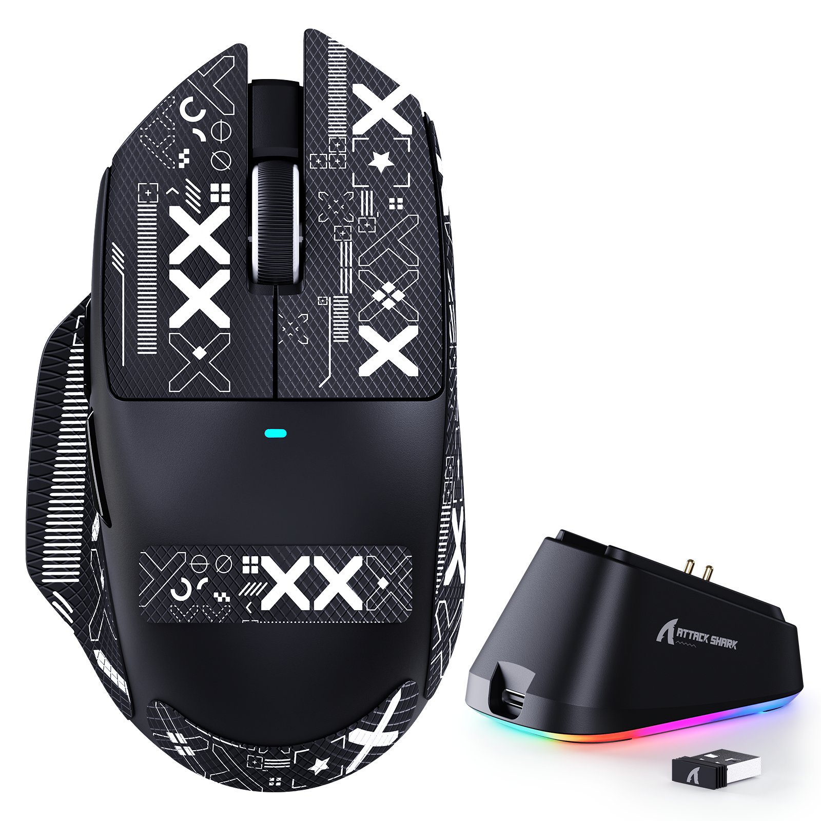 ATTACK SHARK V6 Ultra-Light Tri-Mode Gaming Mouse