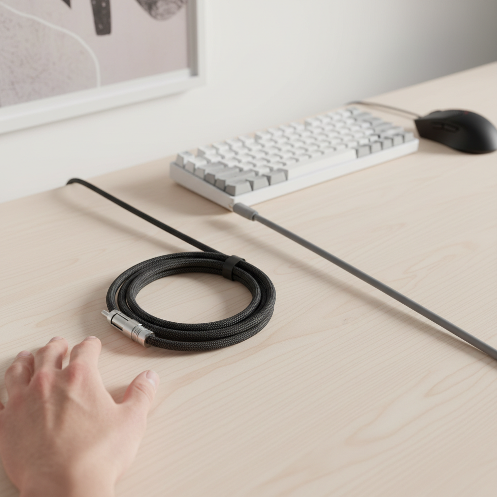 Coiled vs. Straight Cables: Finding the Best Desk Fit