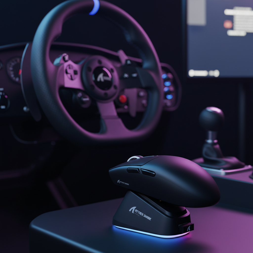 Why Small Gaming Mice Fit Sim Rigs - Attack Shark
