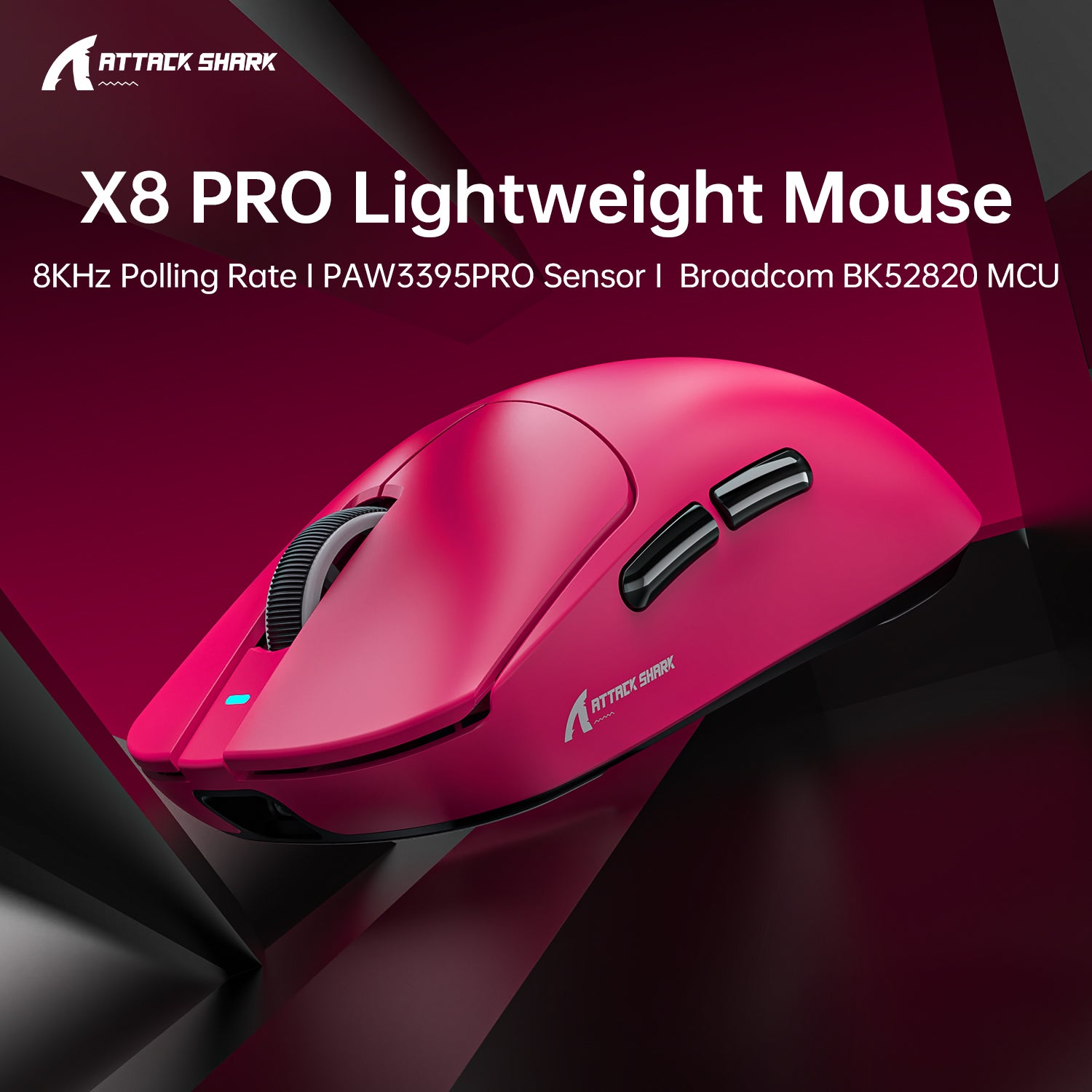 ATTACK SHARK X8PRO Tri-mode Wireless Gaming Mouse 40000 DPI Ultra Lightweight