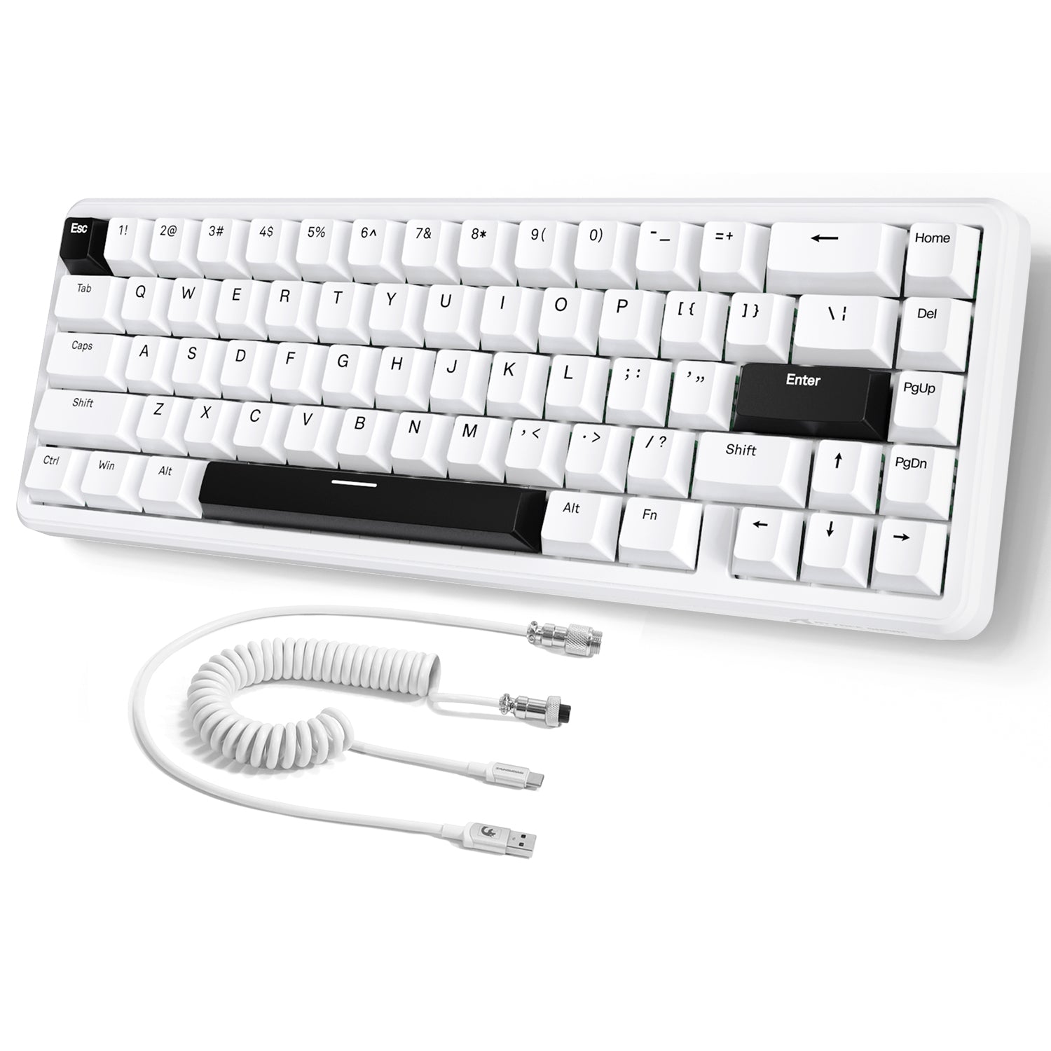 ATTACK SHARK X65 HE Magnetic Switch Rapid Trigger Keyboard With 8Khz Coiled Cable