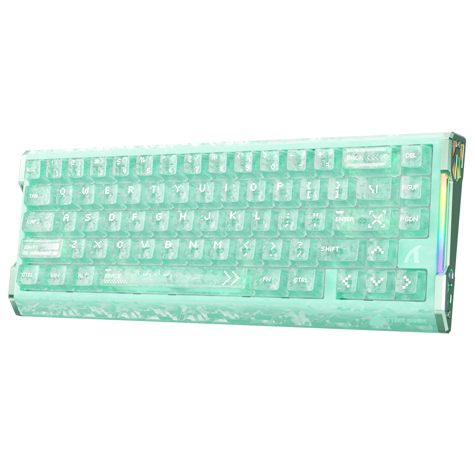 Lake Green (Forged Carbon Fiber Composite Keycaps)