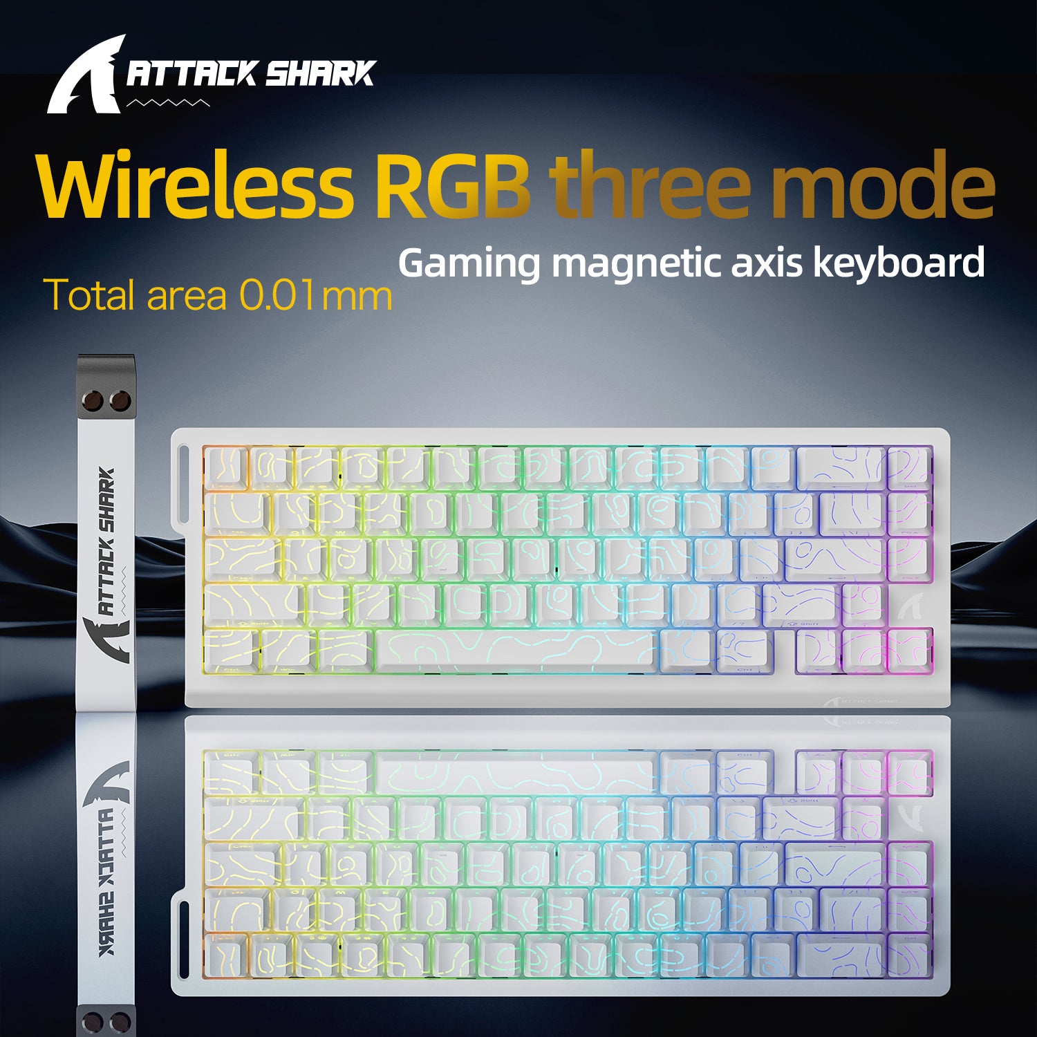 ATTACK SHARK X68PRO HE Wireless Rapid Trigger Keyboard Magnetic Switch