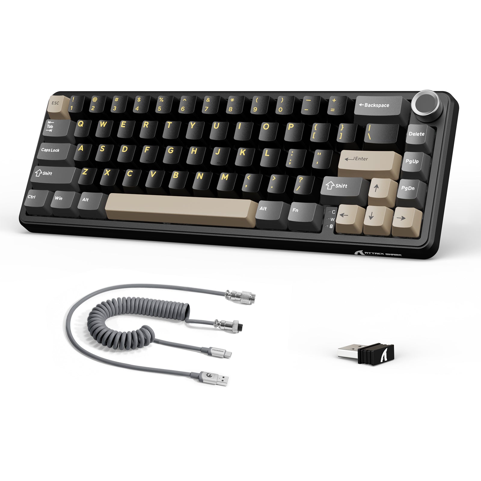 ATTACK SHARK X66 Wireless Mechanical Keyboard with 8K Coiled Cable