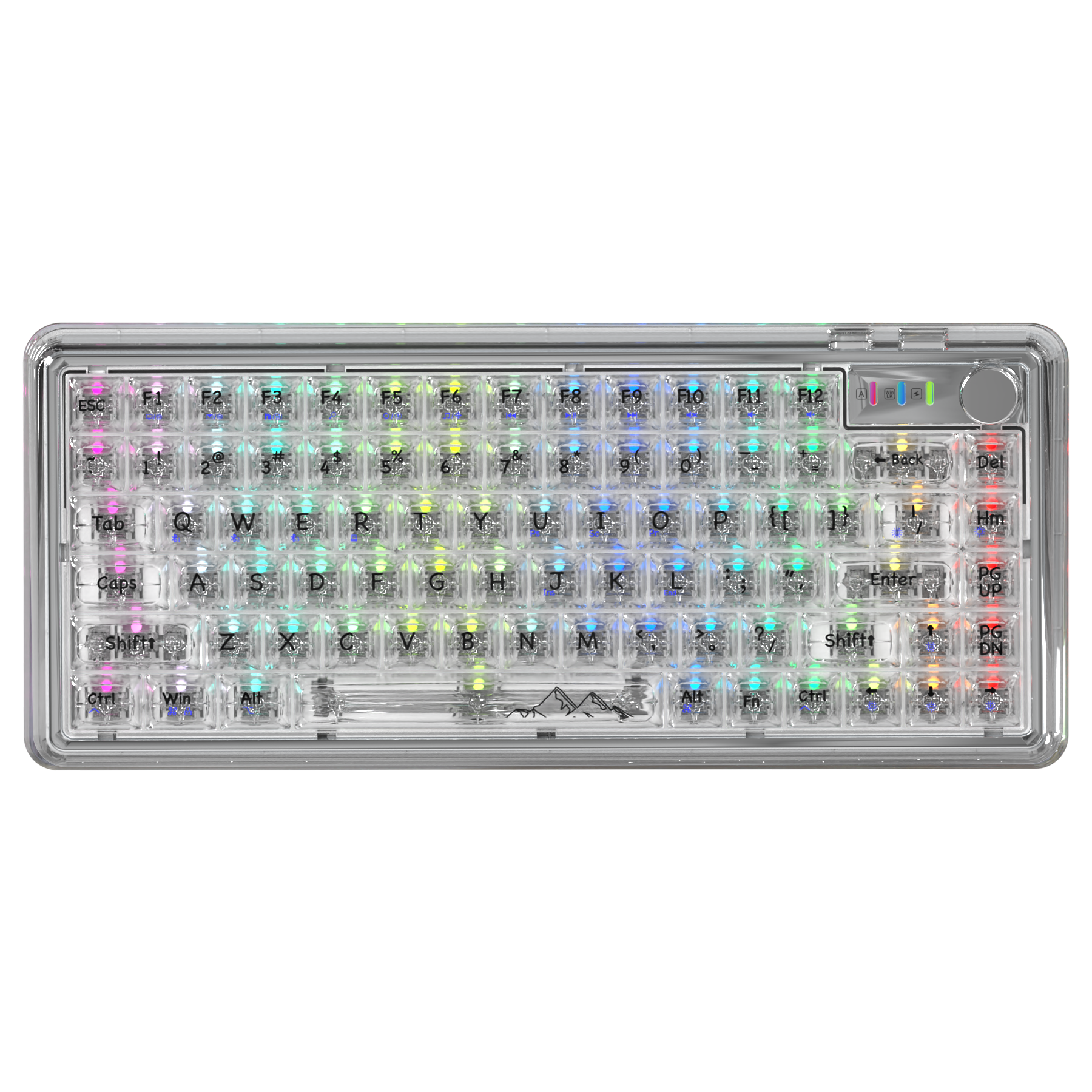 ATTACK SHARK K75 Pro Transparent Mechanical Keyboard