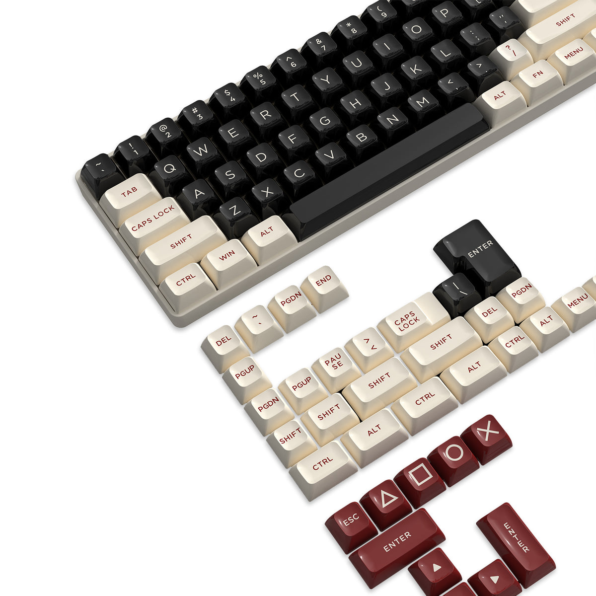 149-Key PBT Double-Shot Keycap Set | ASA Profile