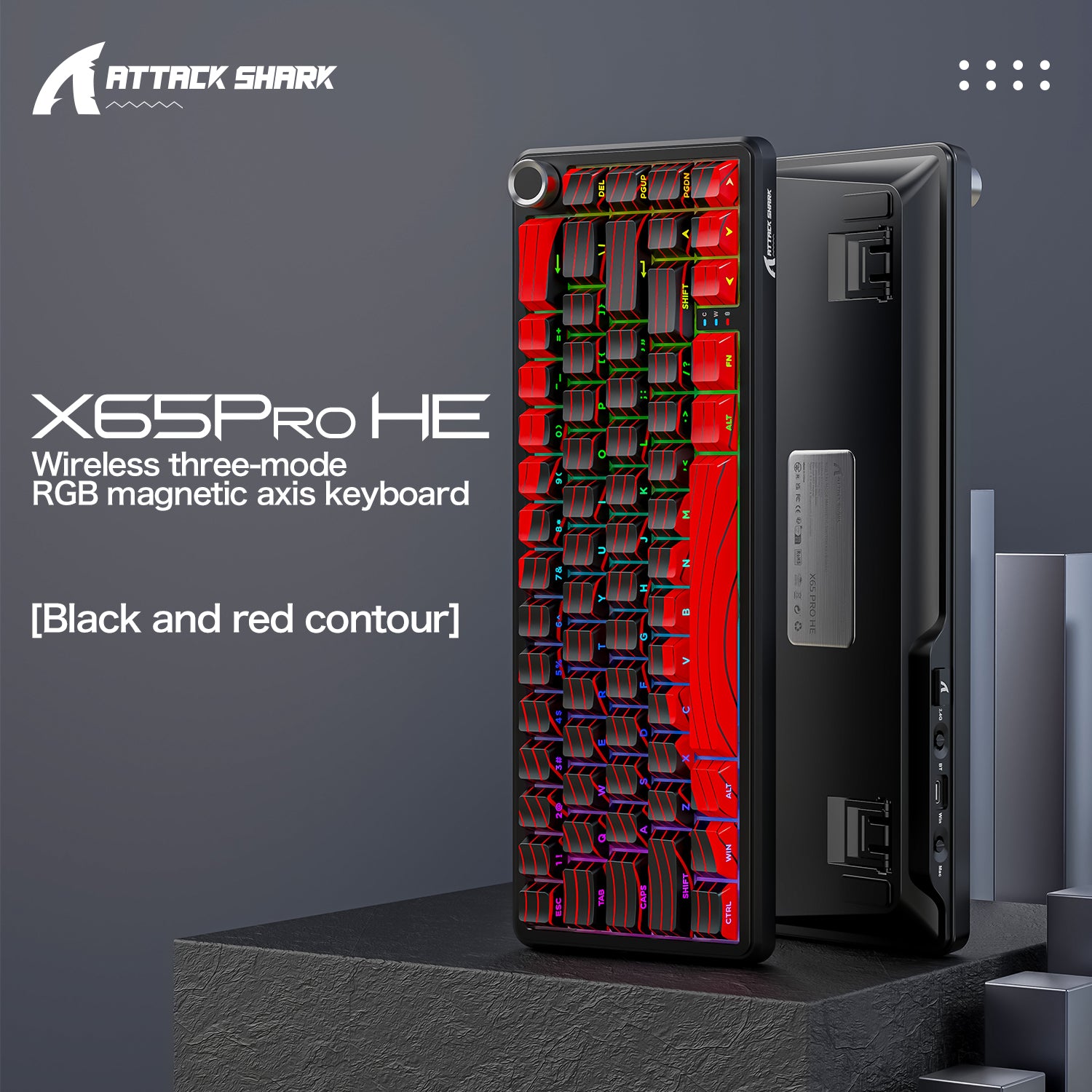 ATTACK SHARK X65PRO HE Rapid Trigger Keyboard