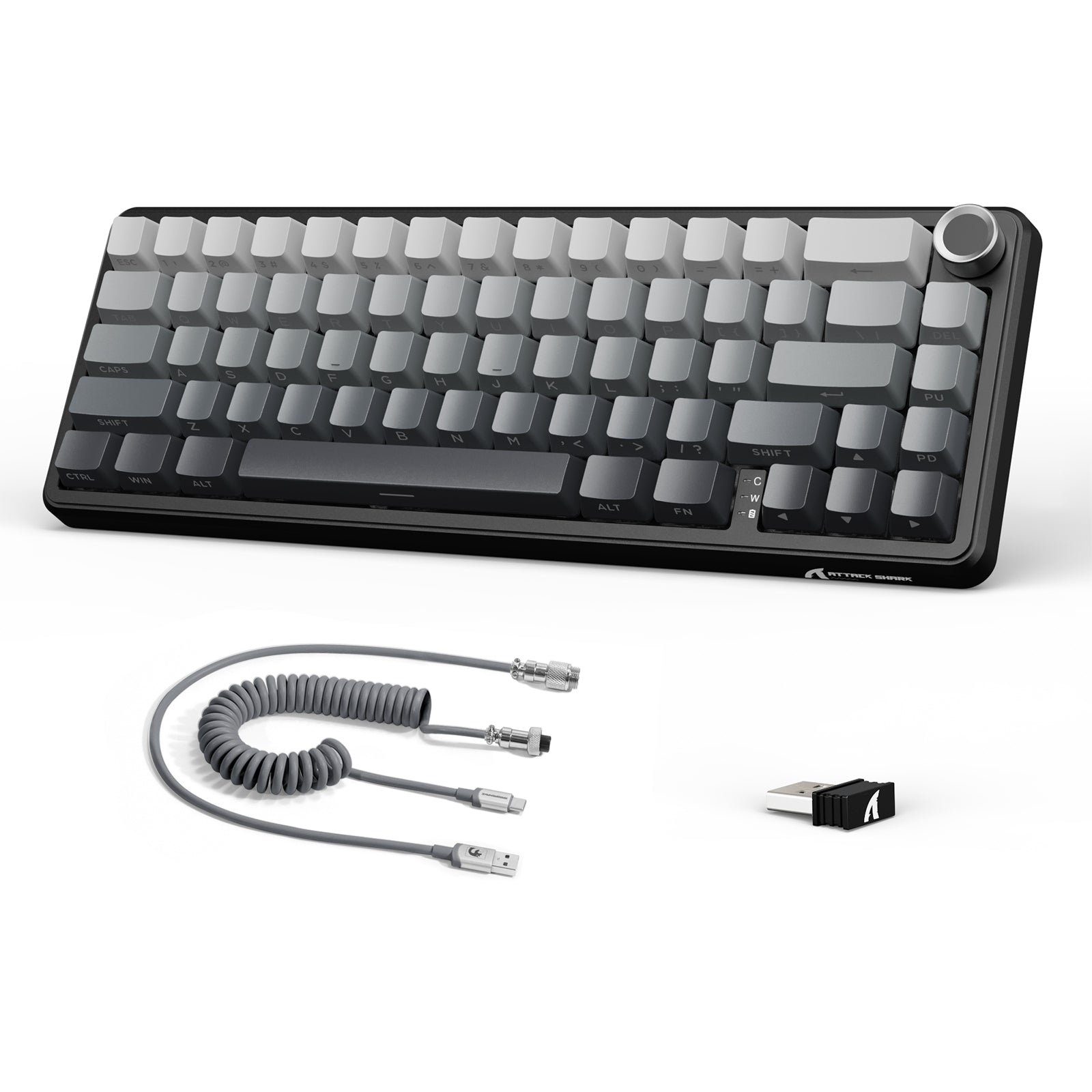 ATTACK SHARK X66 Wireless Mechanical Keyboard with 8K Coiled Cable