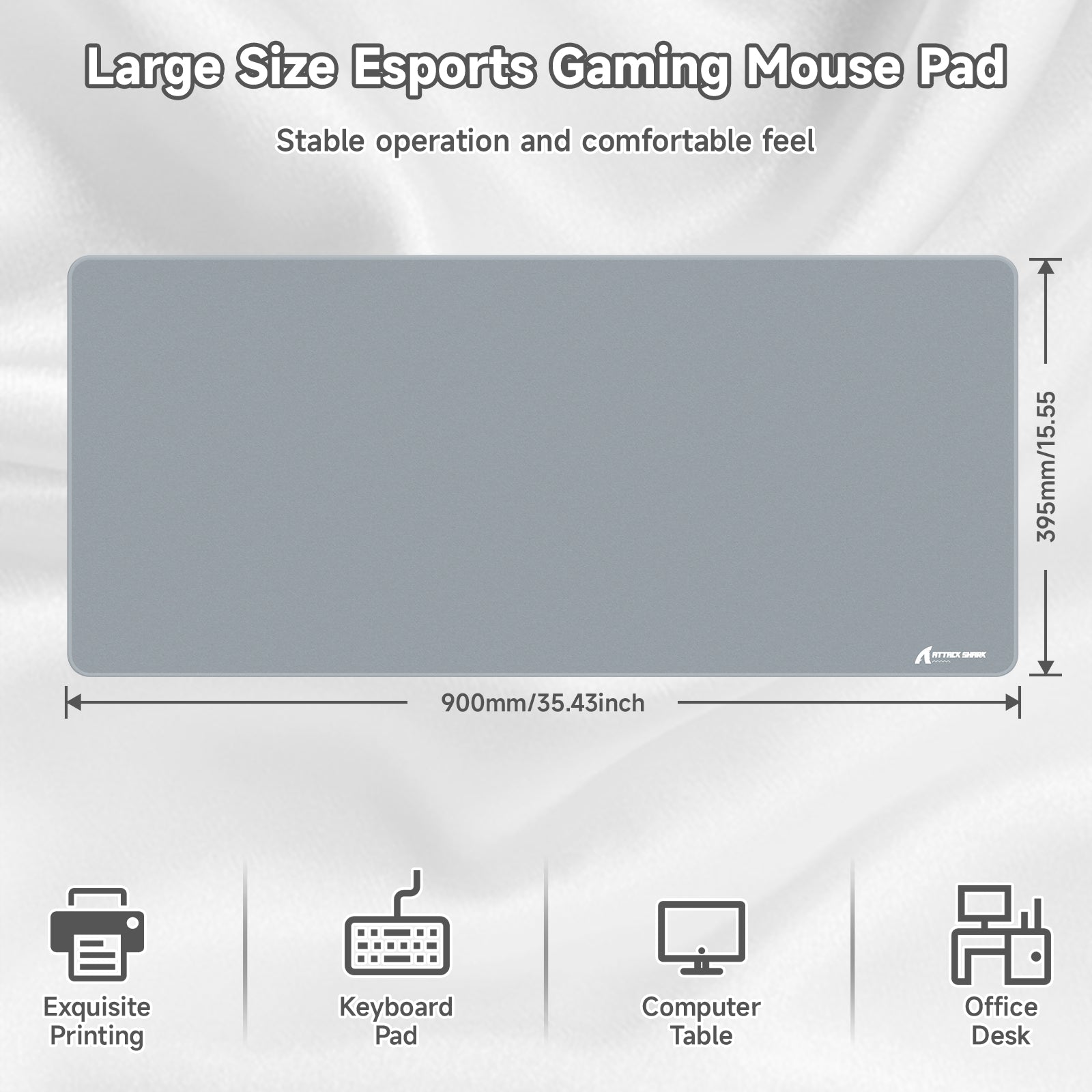 ATTACK SHARK CM02PRO eSport Gaming Mousepad (900x400x4 MM)