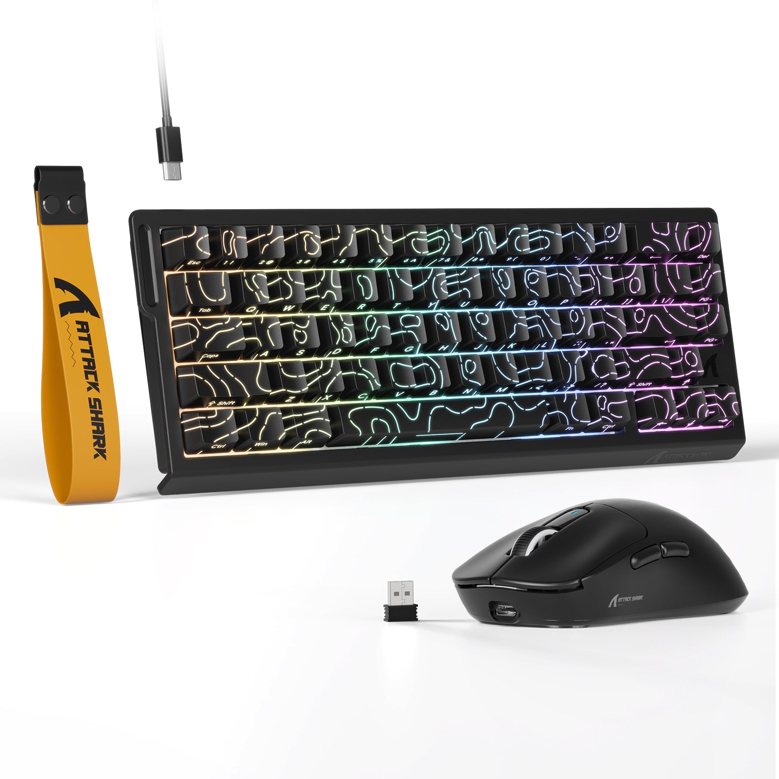 ATTACK SHARK X68HE Magnetic Keyboard With X3 Gaming Mouse Set