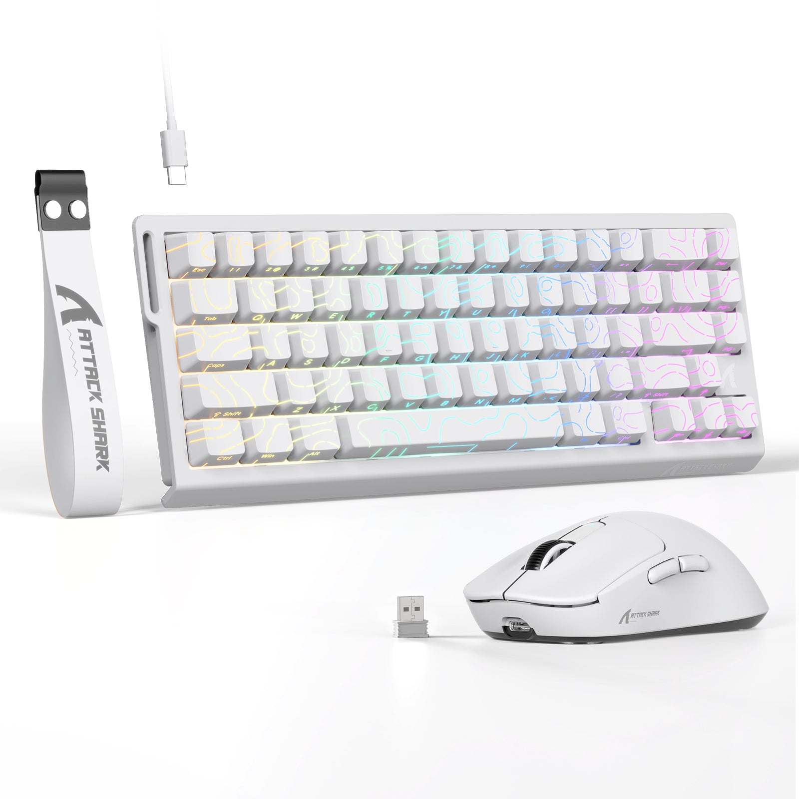 ATTACK SHARK X68HE Magnetic Keyboard With X3 Gaming Mouse Set