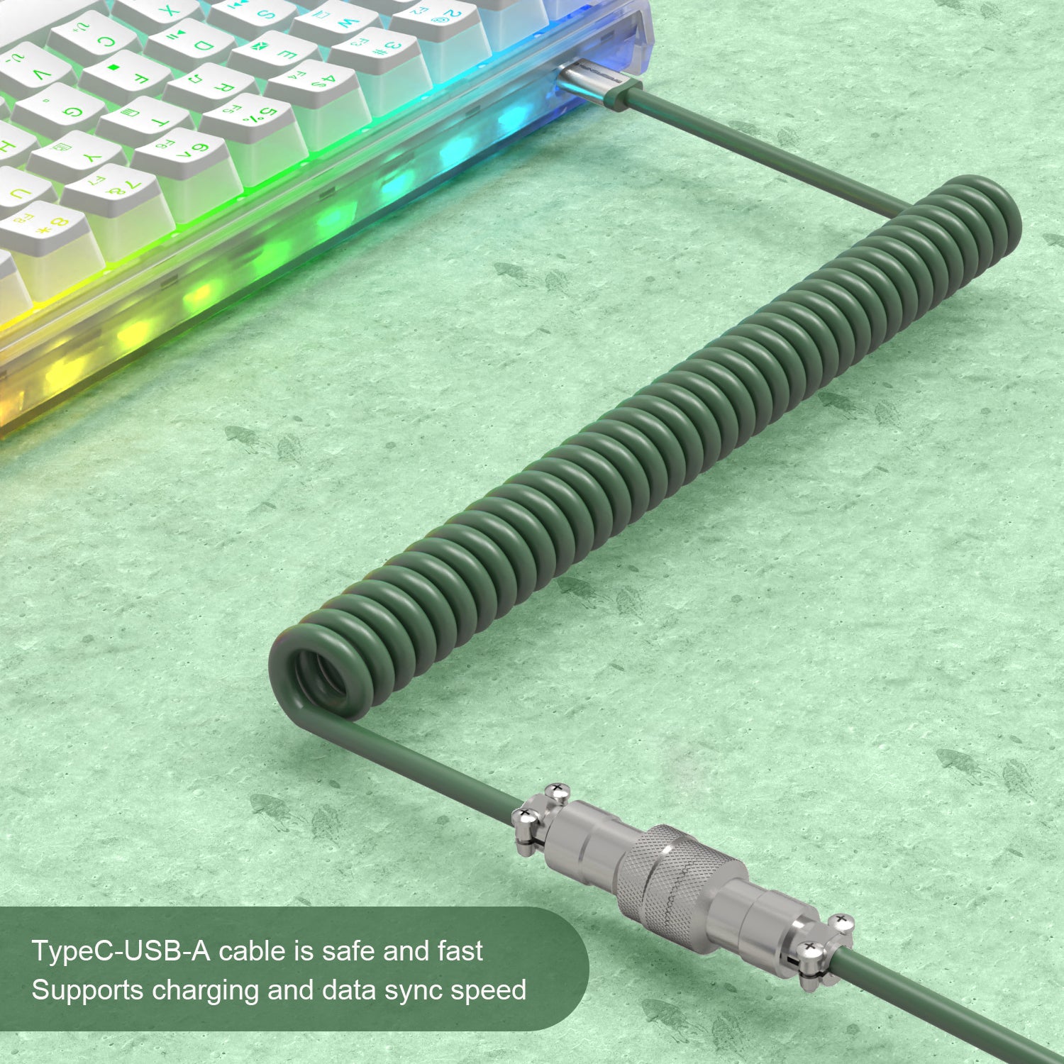 ATTACK SHARK x MAMBASNAKE C01 Coiled Cable