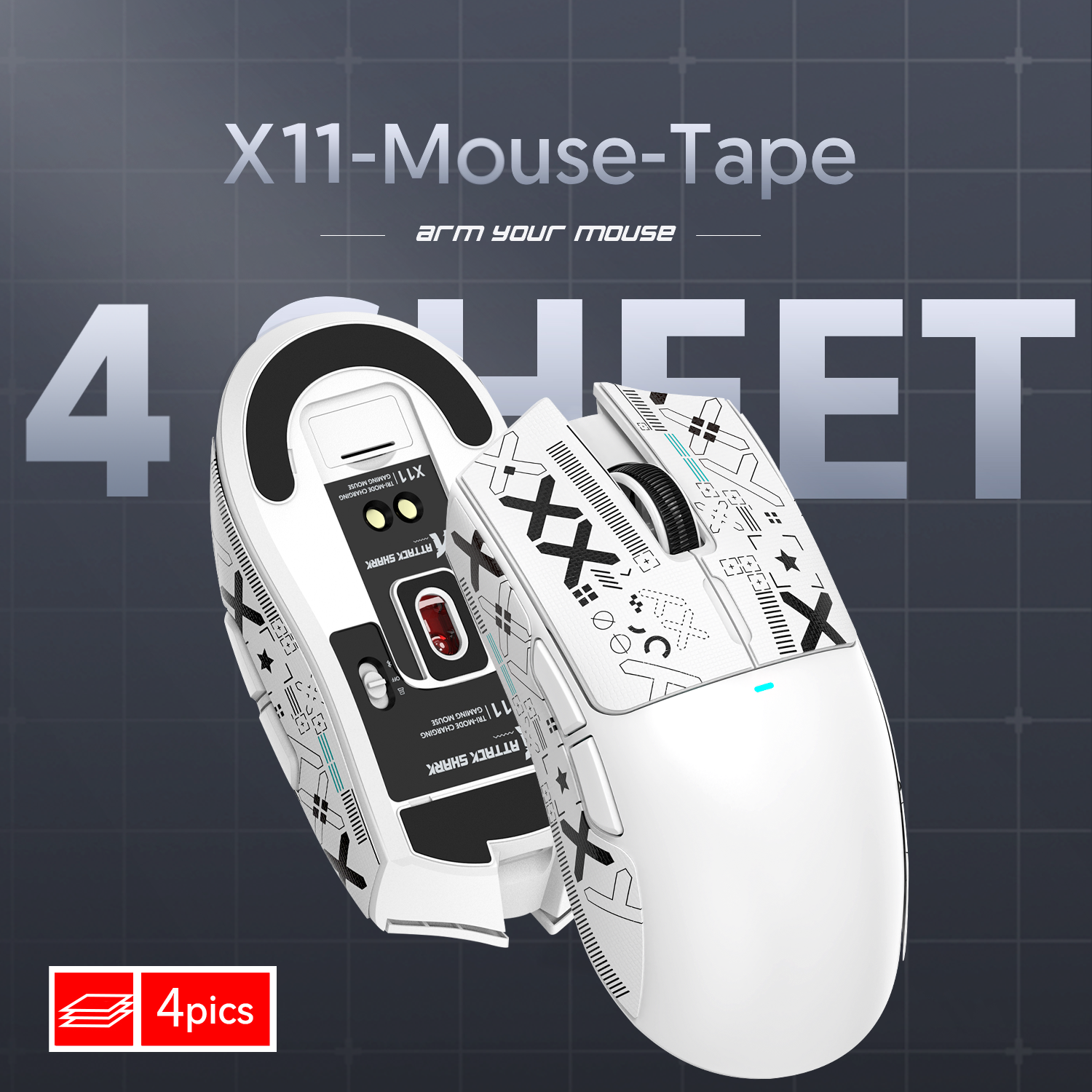 ATTACK SHARK X11 Gaming Mouse Grip Tape