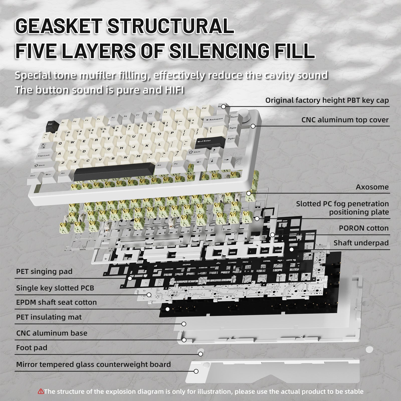 ATTACK SHARK X86 Full Aluminum Keyboard