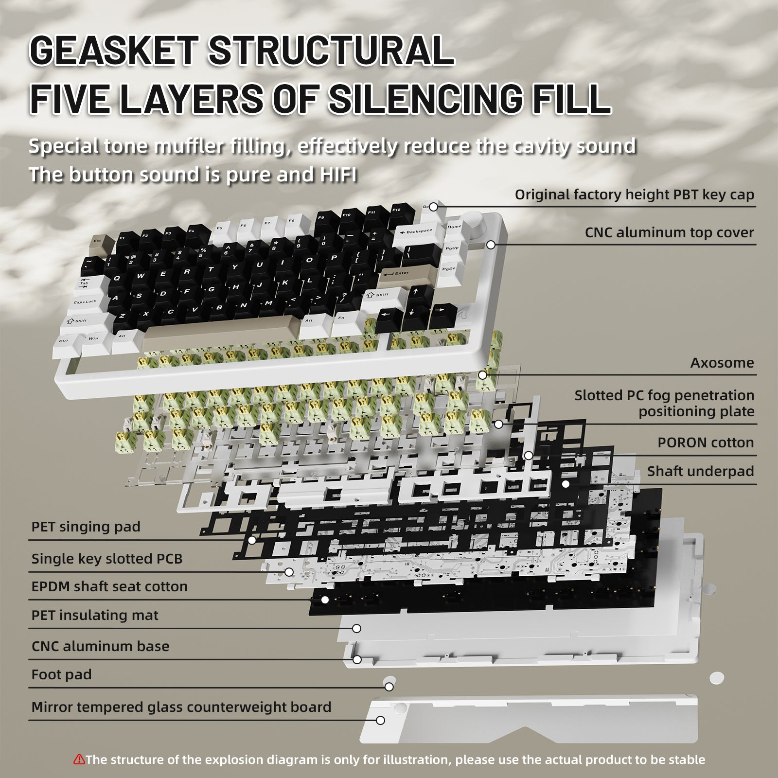 ATTACK SHARK X86 Full Aluminum Keyboard