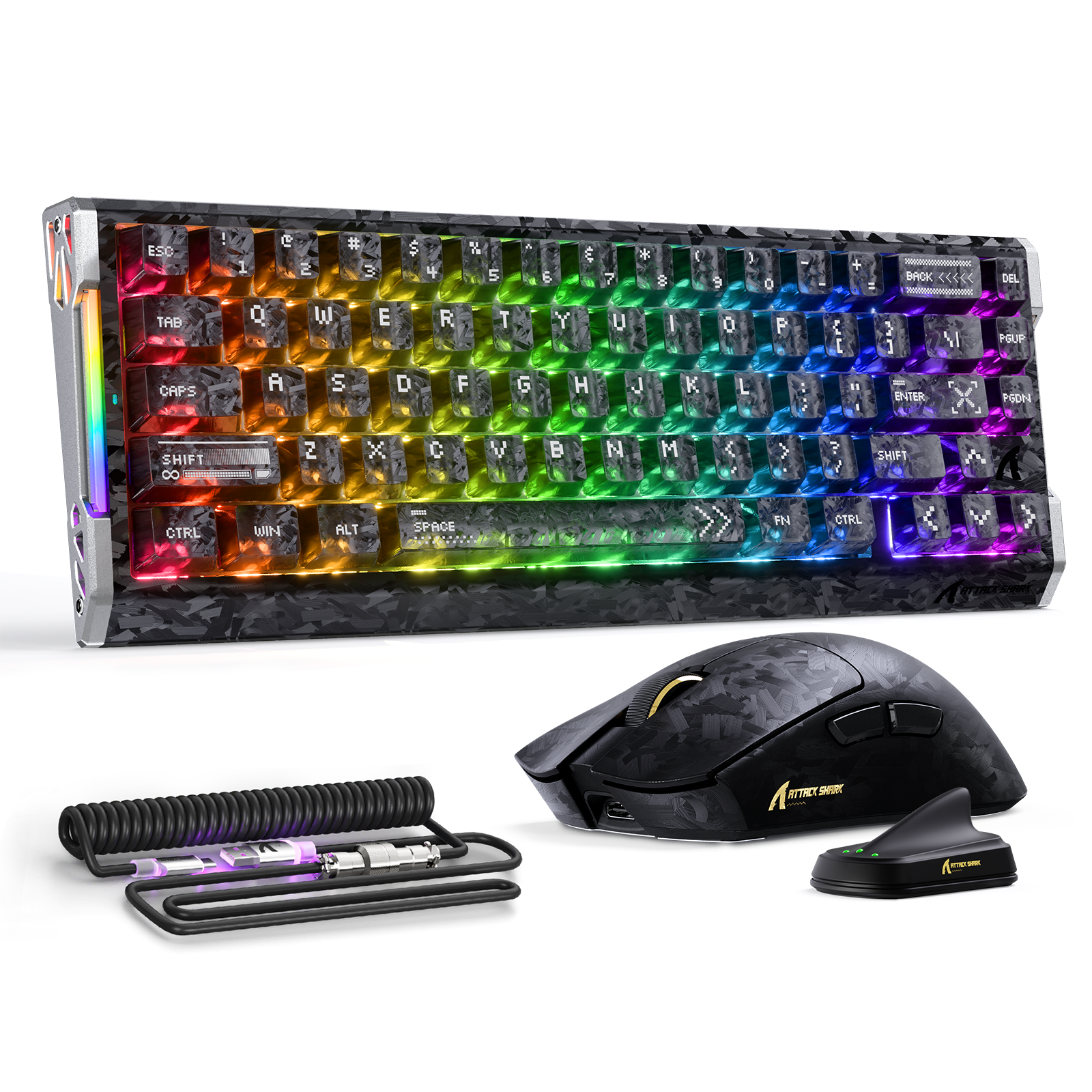 ATTACK SHARK X11 ULTRA & R68 HE Carbon Fiber Gaming Bundle