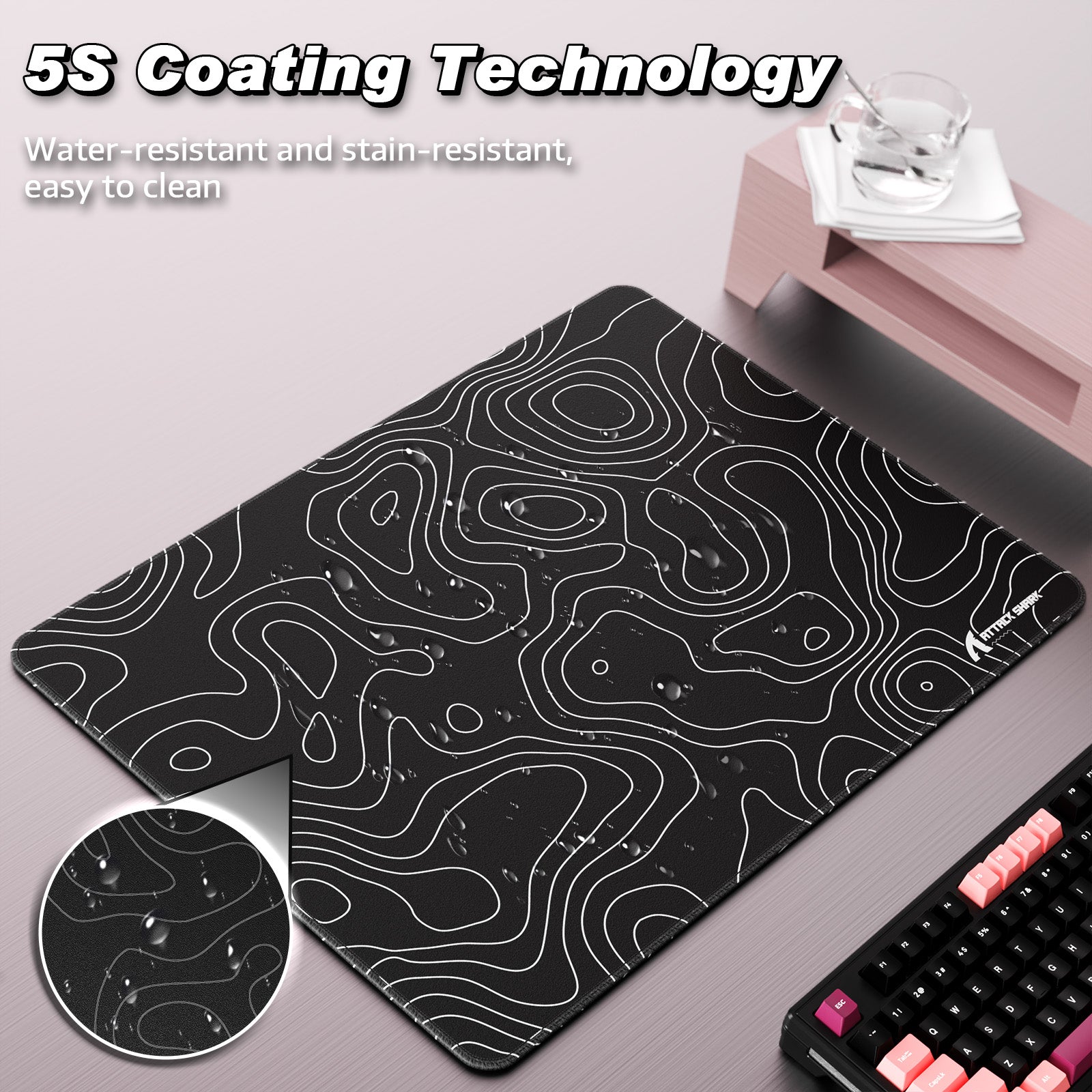 ATTACK SHARK CM02SE eSport Gaming Mousepad (410x310x4 MM)