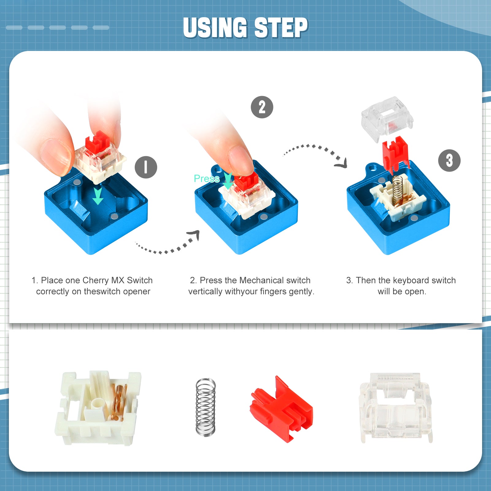 ATTACK SHARK Switch Opener Kit with Switch Puller