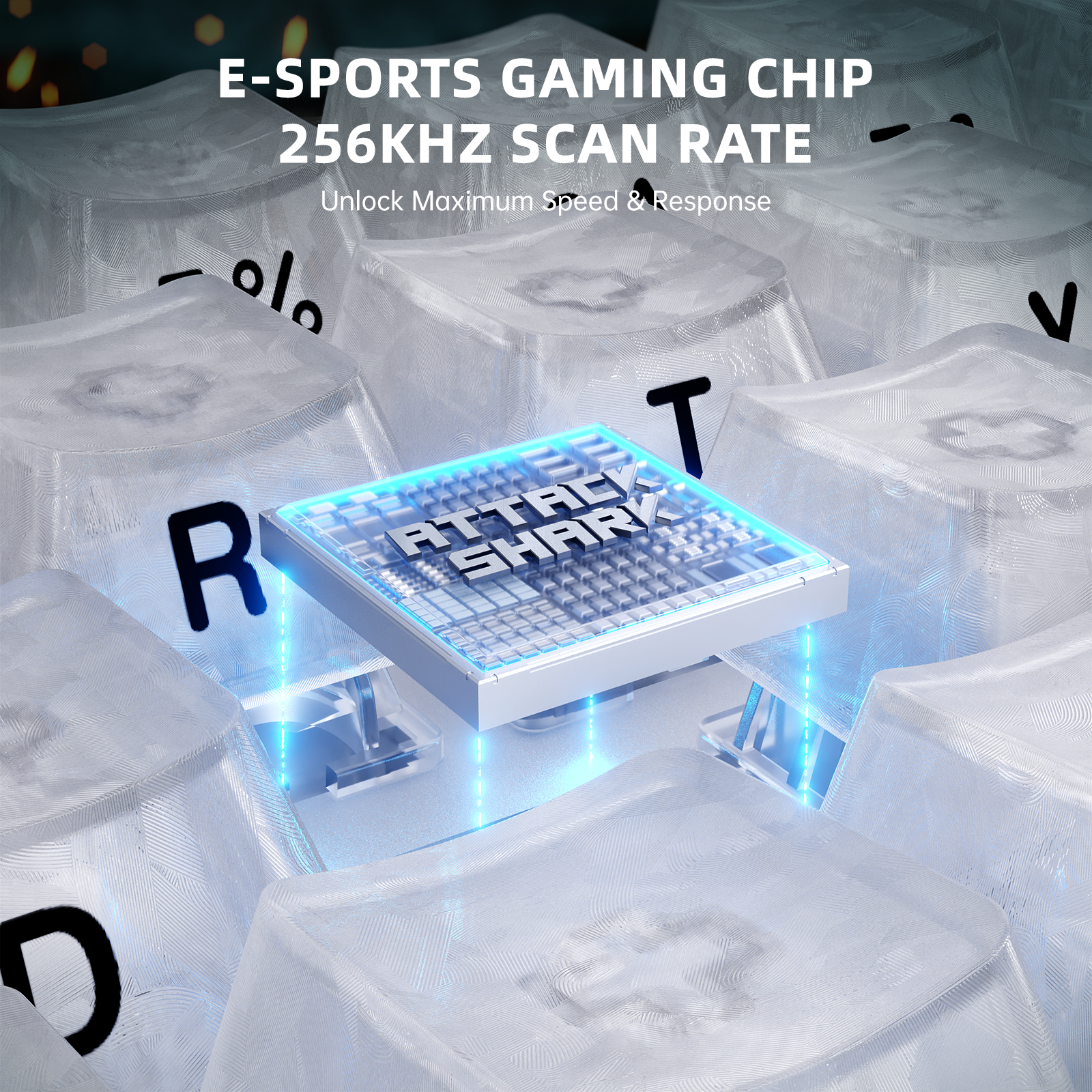 ATTACK SHARK R68 HE Carbon Fiber Rapid Trigger Keyboard Magnetic Switch