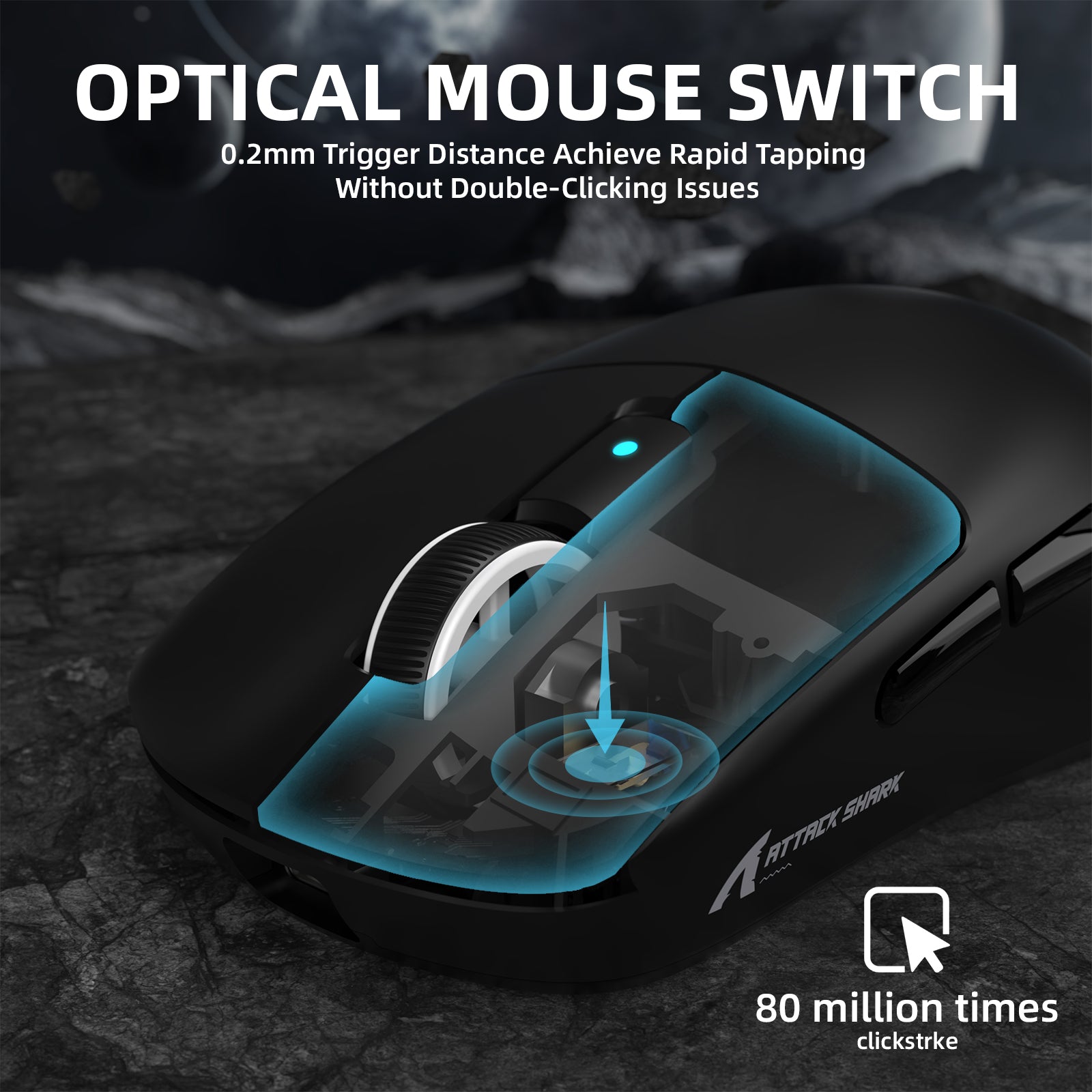 ATTACK SHARK R6PRO LIGHTSPEED Wireless Gaming Mouse