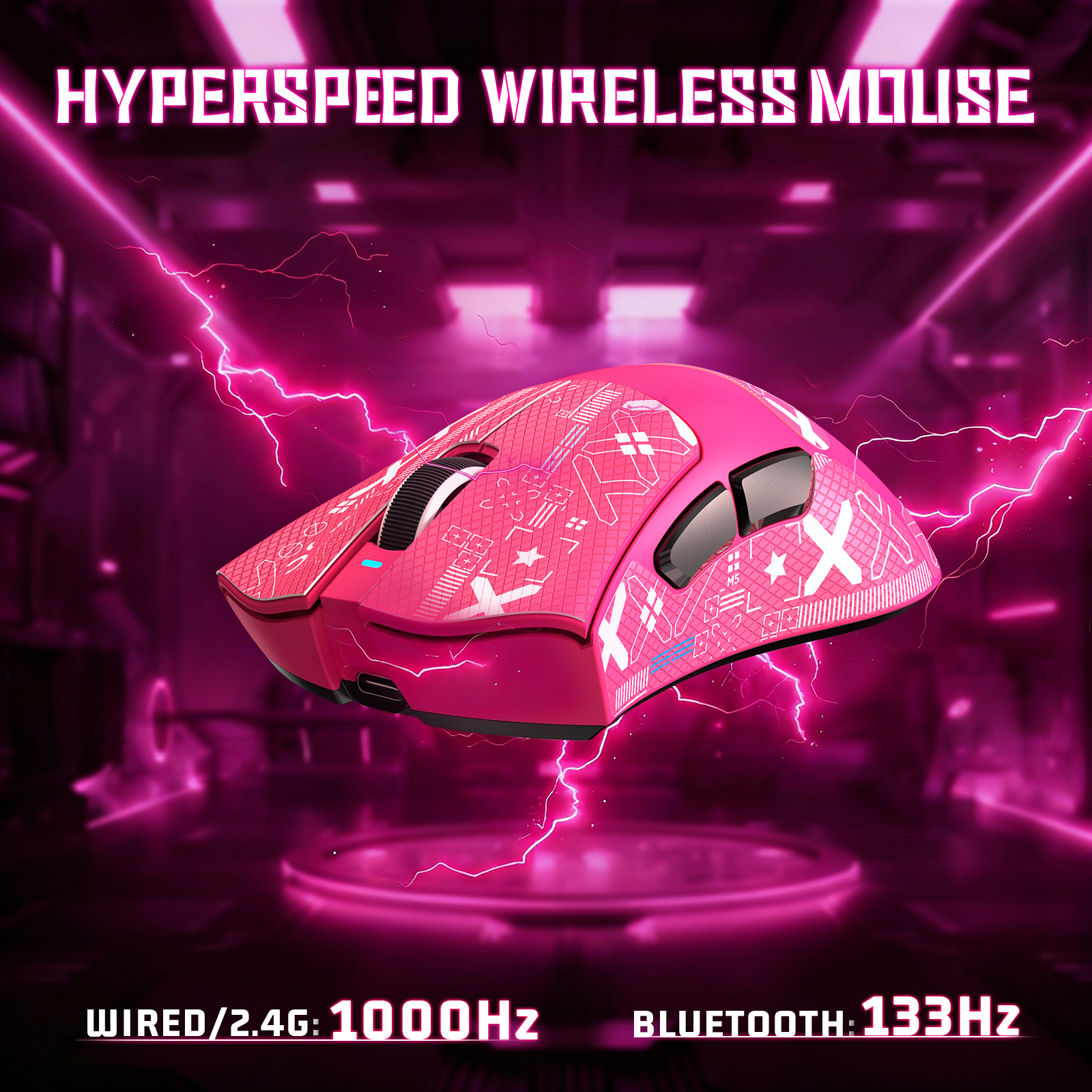 ATTACK SHARK V3 Ultra-Light Tri-Mode Gaming Mouse