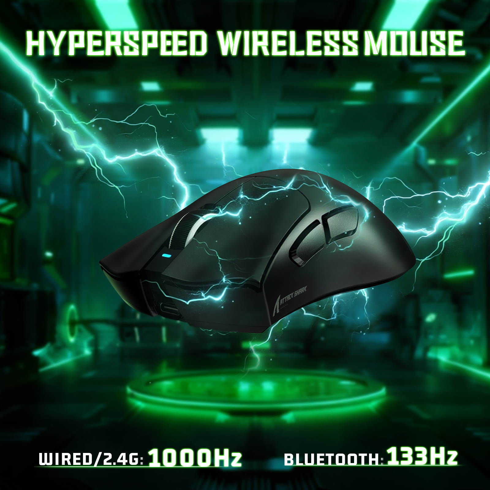 ATTACK SHARK V3 Ultra-Light Tri-Mode Gaming Mouse