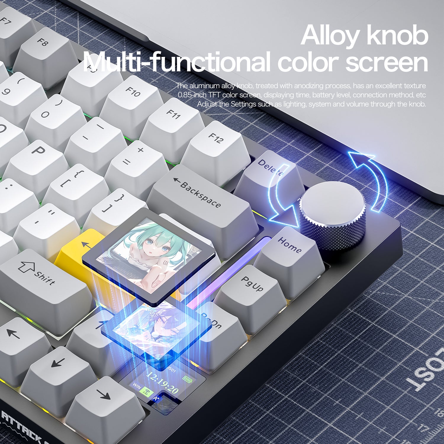ATTACK SHARK X820ULTRA Mechanical Keyboard with C01ULTRA Coiled Cable