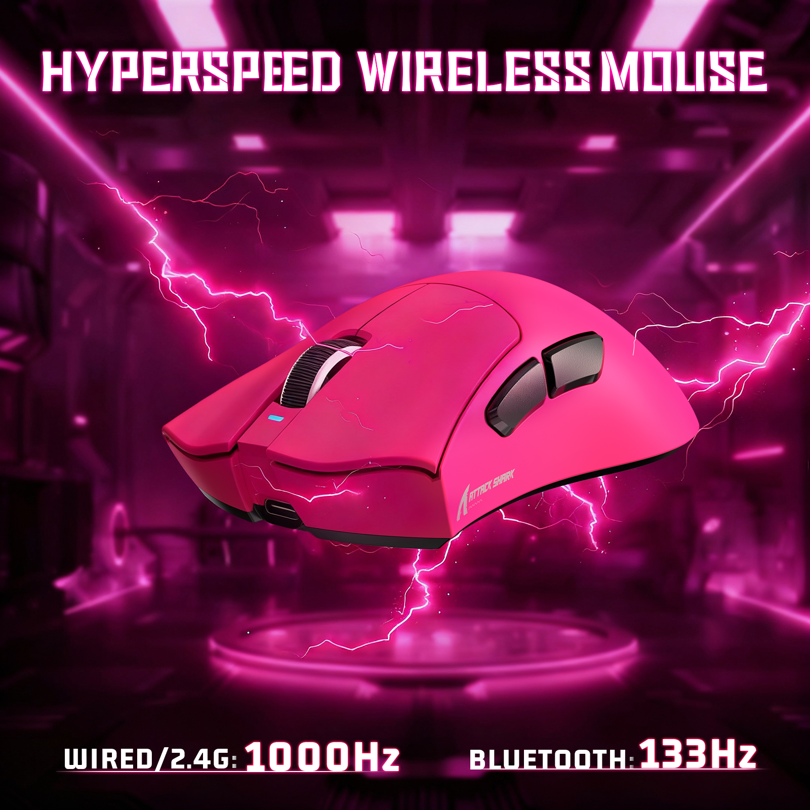 ATTACK SHARK V3 Ultra-Light Tri-Mode Gaming Mouse