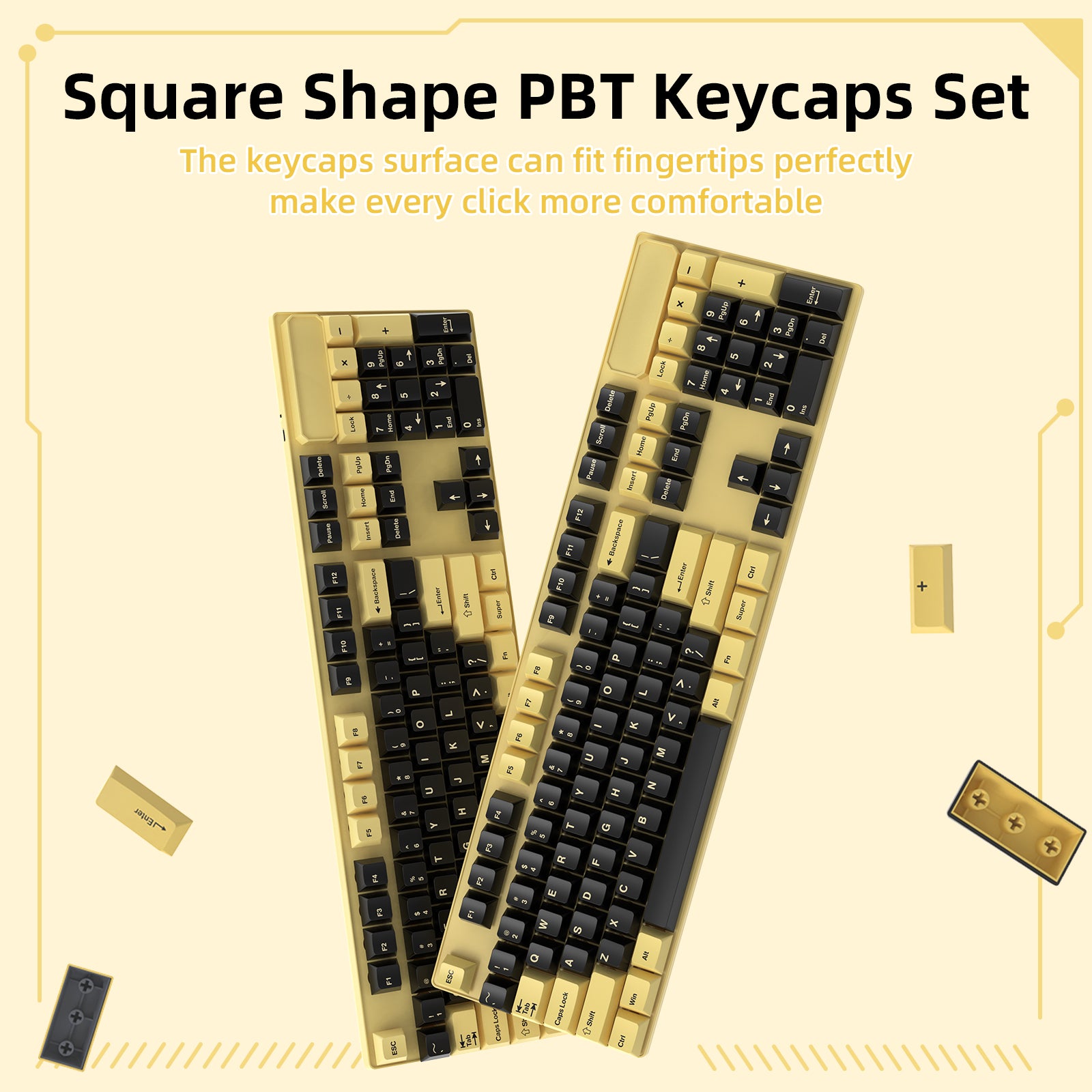 ATTACK SHARK PBT Keycaps Full Keycap Set